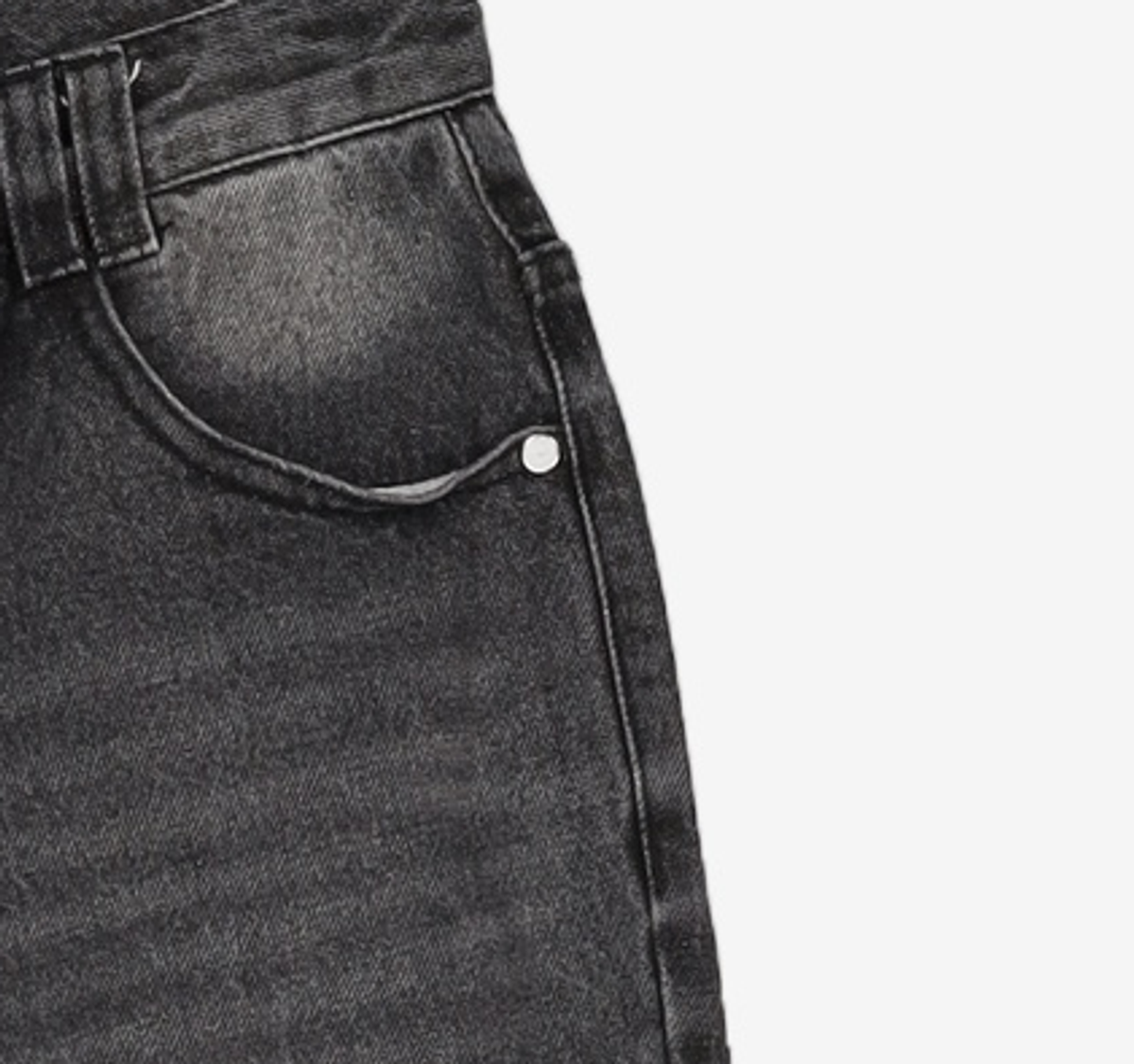 데케트(DECET) Mid Rise Wide Jeans DCPT027BlackCenter 26