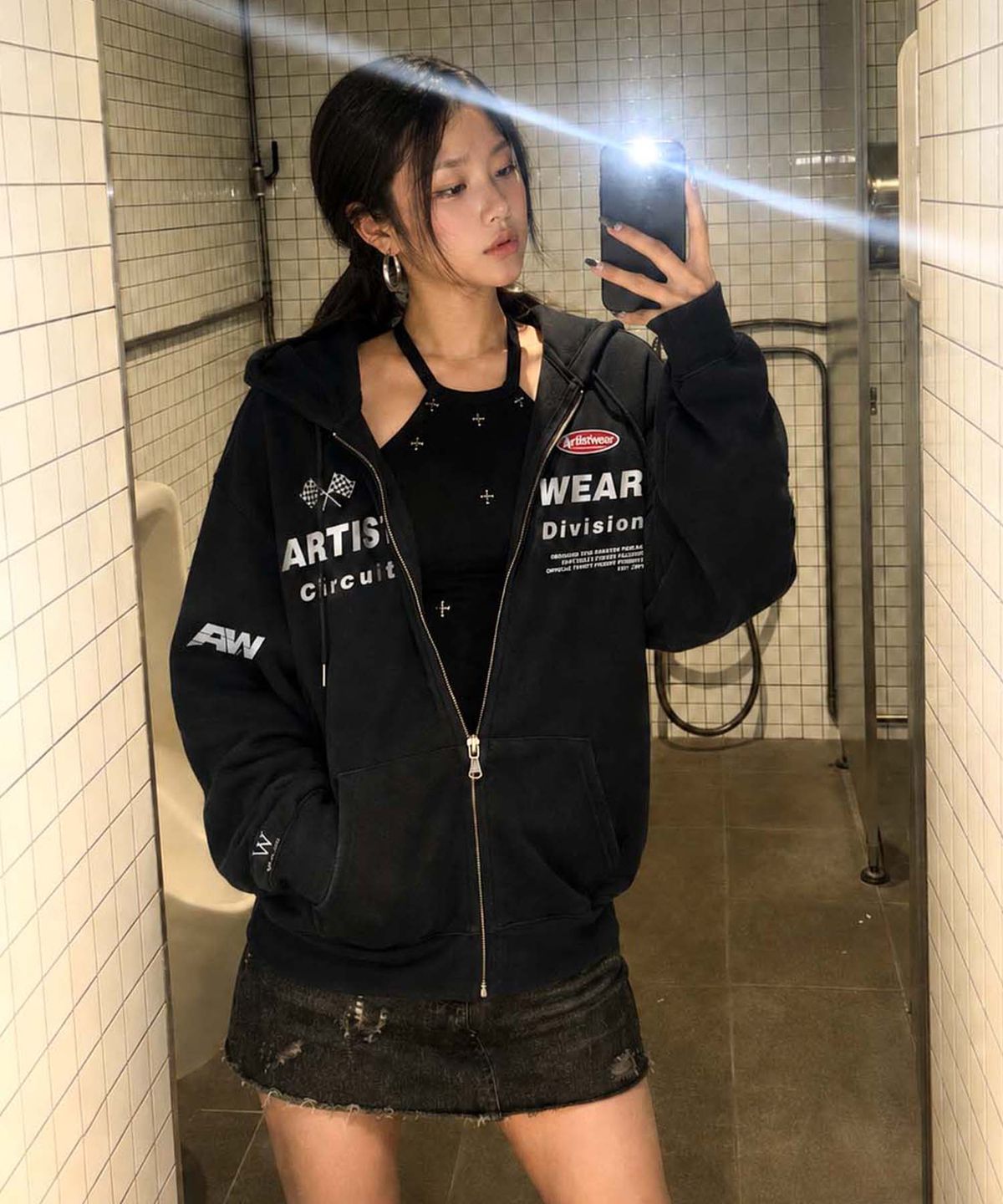 아티스트웨어(ARTISTWEAR) 퍼포먼스 클럽 후드집업 -2COLOR
