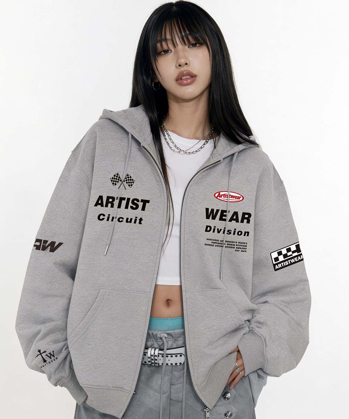 아티스트웨어(ARTISTWEAR) 퍼포먼스 클럽 후드집업 -2COLOR