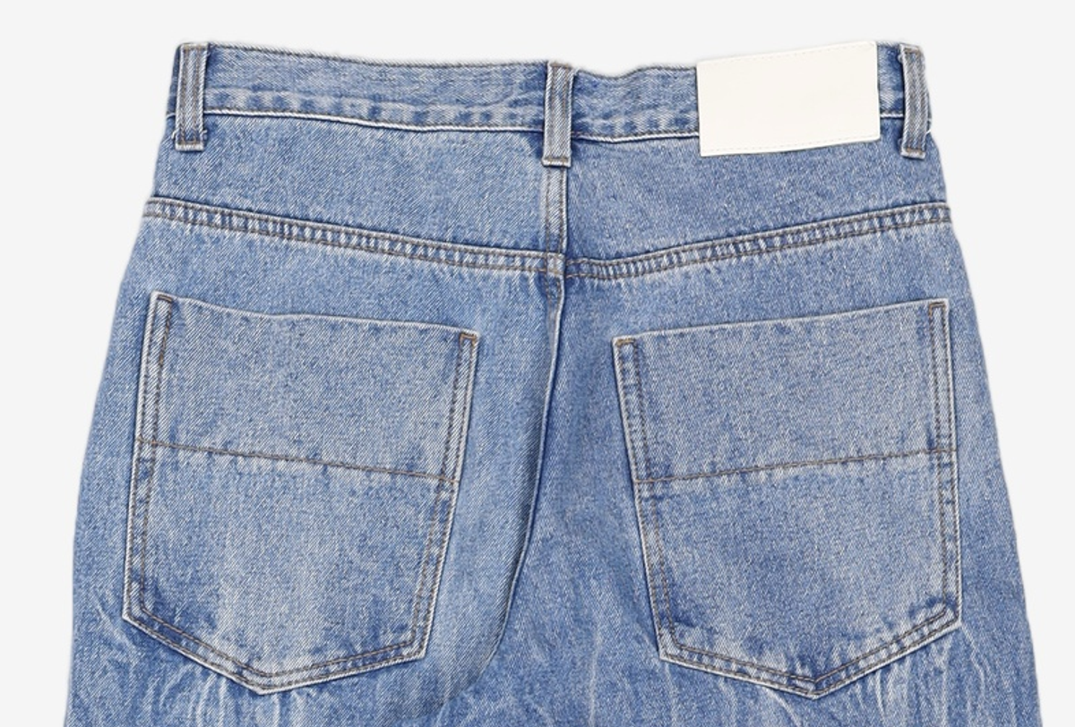 데케트(DECET) Mid Rise Wide Jeans DCPT027BlueSide 28