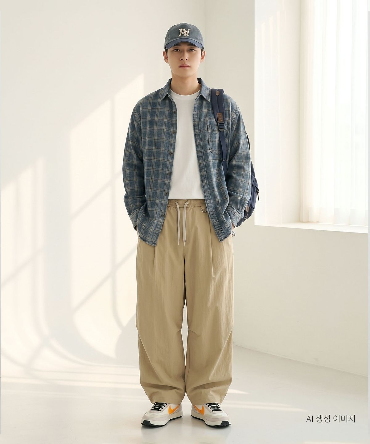 음(UMM) 원턱키링포인트 바스락 벌룬와이드팬츠 4COLOR