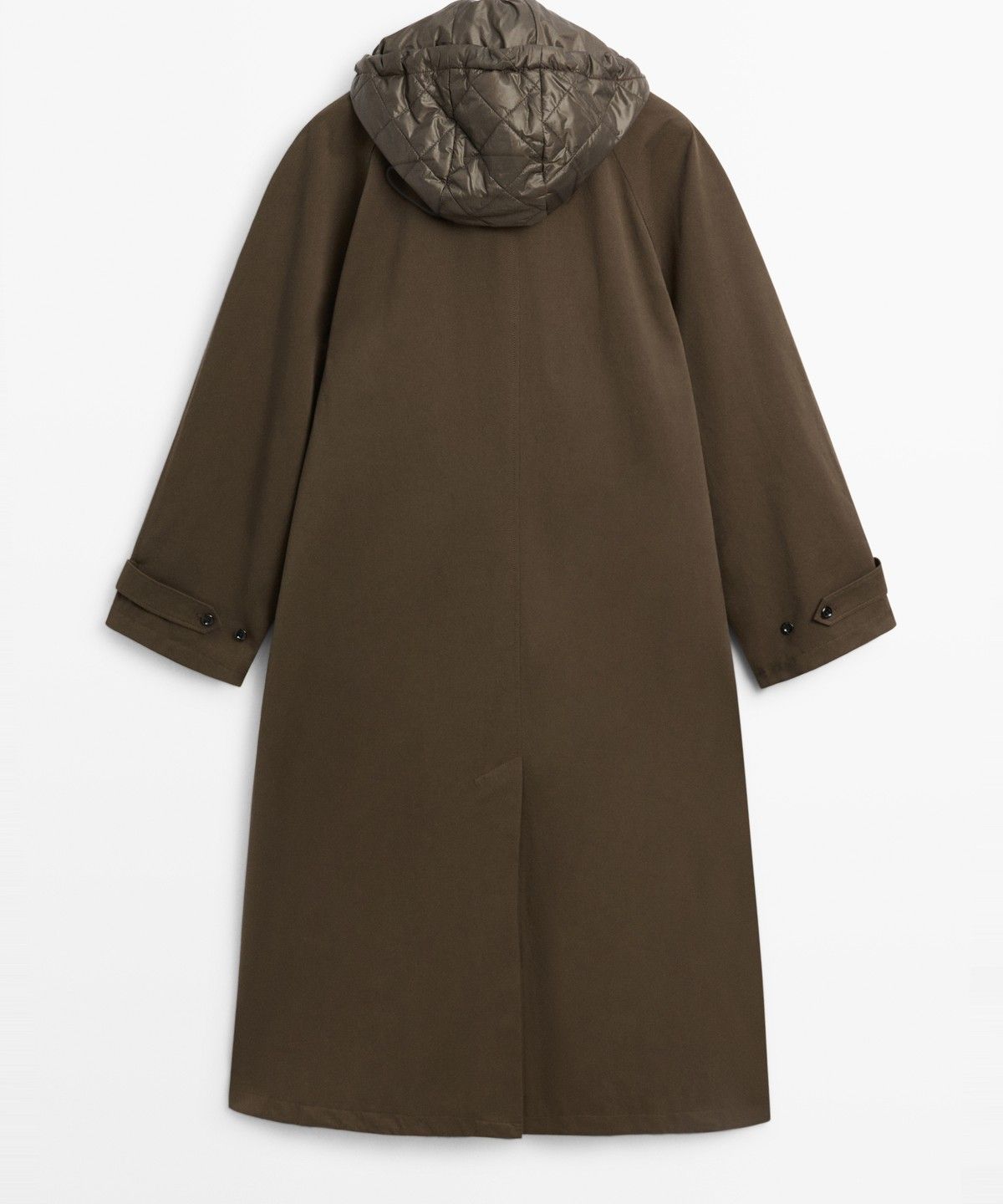 마시모두띠(MASSIMO DUTTI) 탈착식 후드 트렌치코트