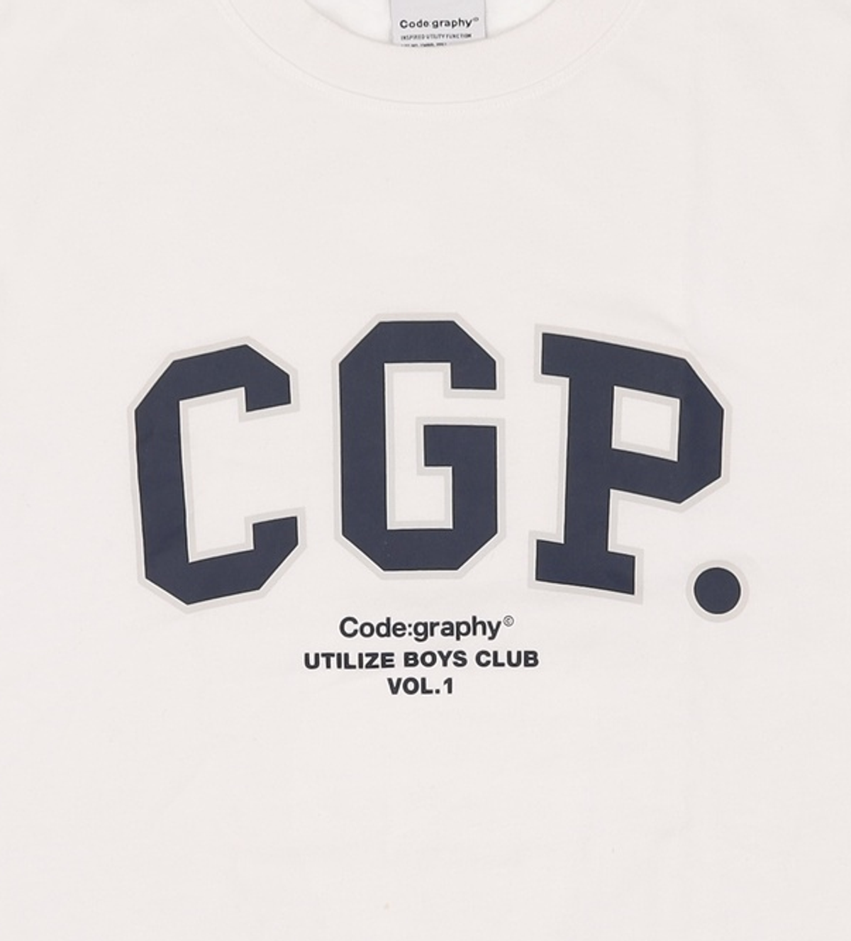 코드그라피(CGP) CGP 아치 로고 티셔츠_화이트 M