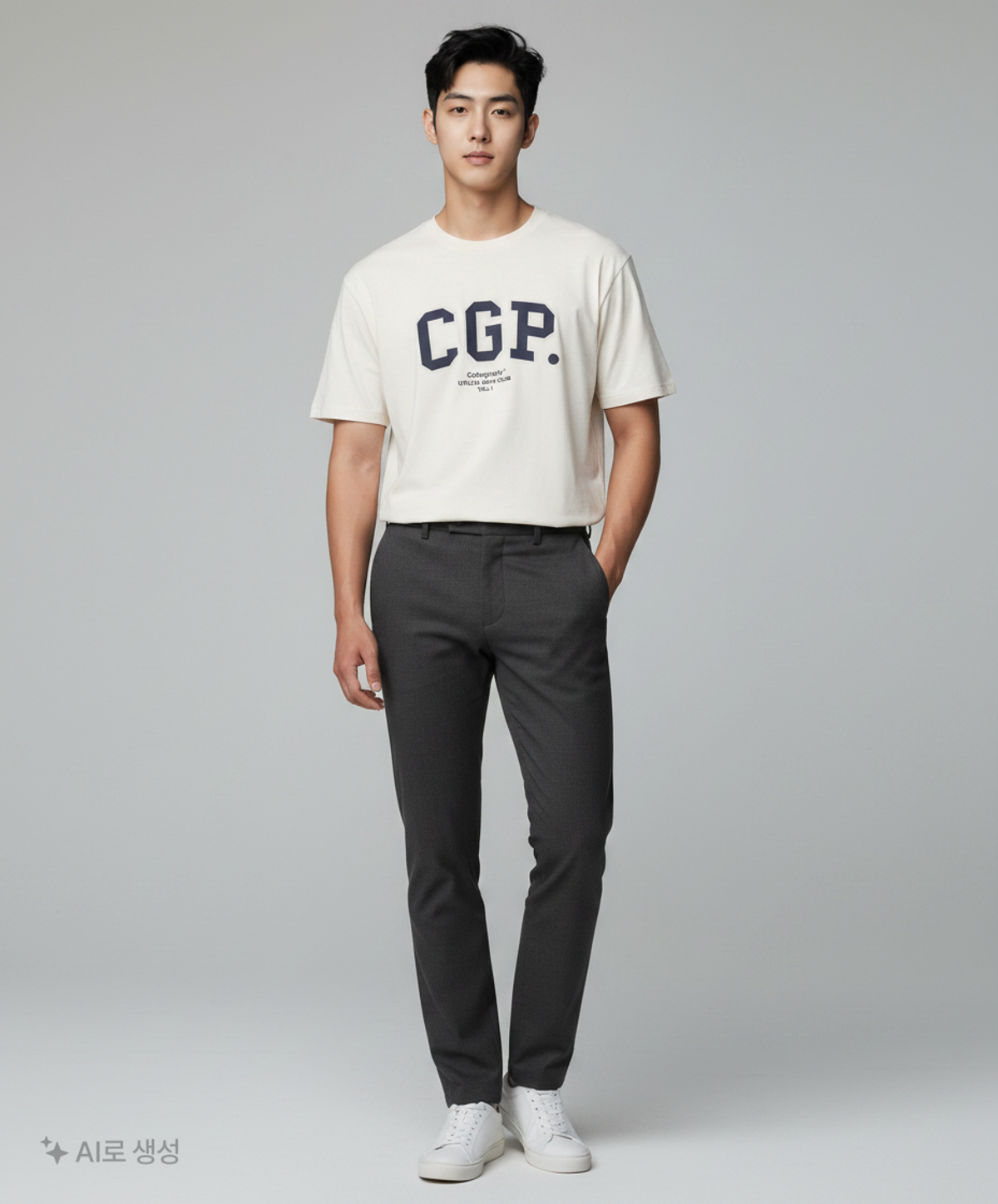 코드그라피(CGP) CGP 아치 로고 티셔츠_화이트 M