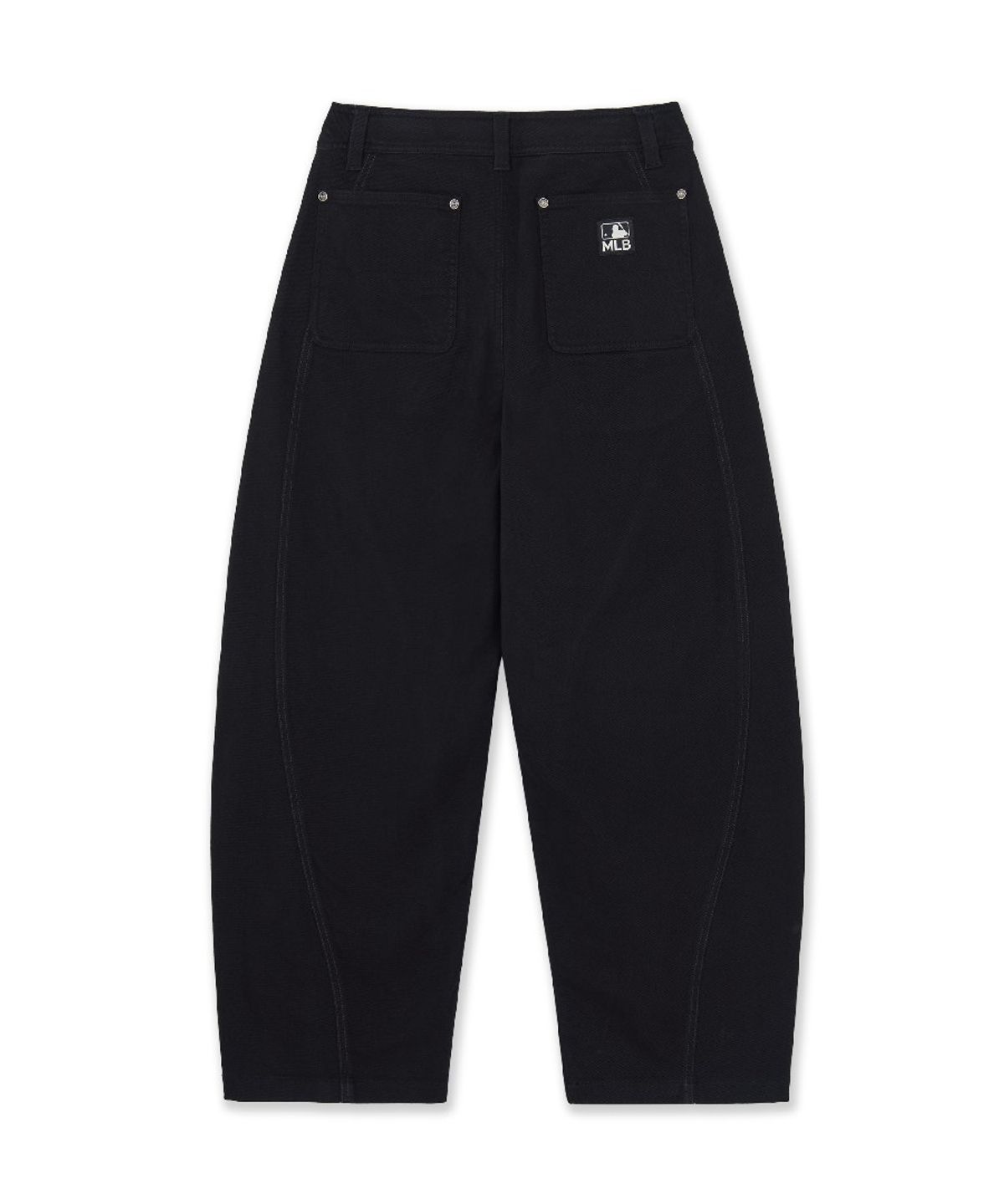 엠엘비(MLB) 피치 트윌코튼 절개 커브 와이드 팬츠 NY (Black)
