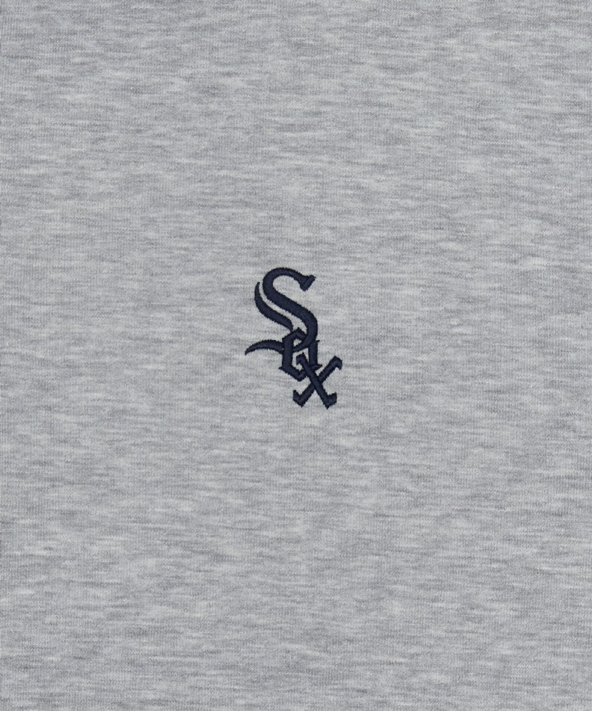 엠엘비(MLB) 베이직 스몰로고 반집업 맨투맨 CHW (Melange Grey)
