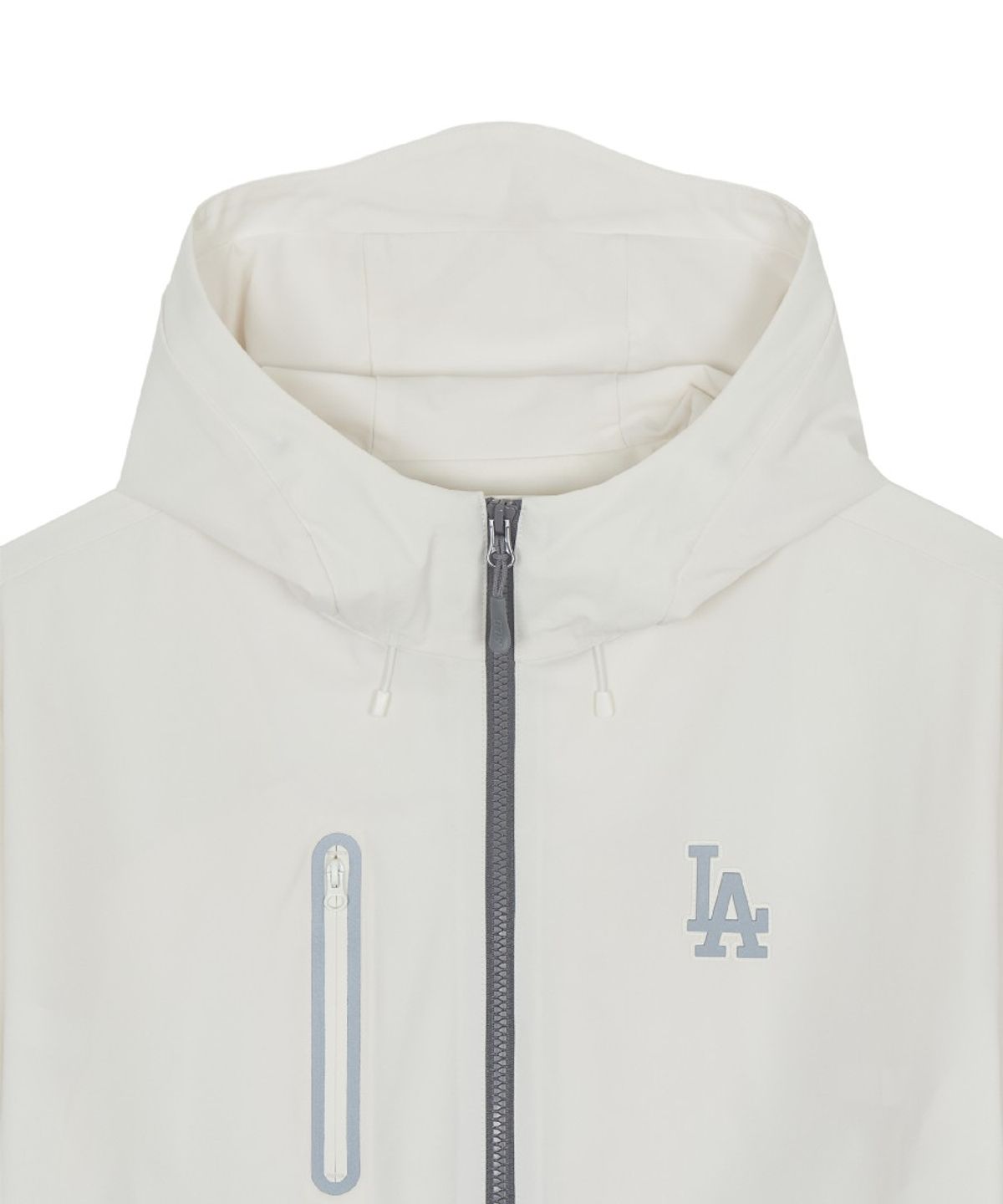 엠엘비(MLB) 고프코어 메가로고 2L 커브 바람막이 LA (Cream)