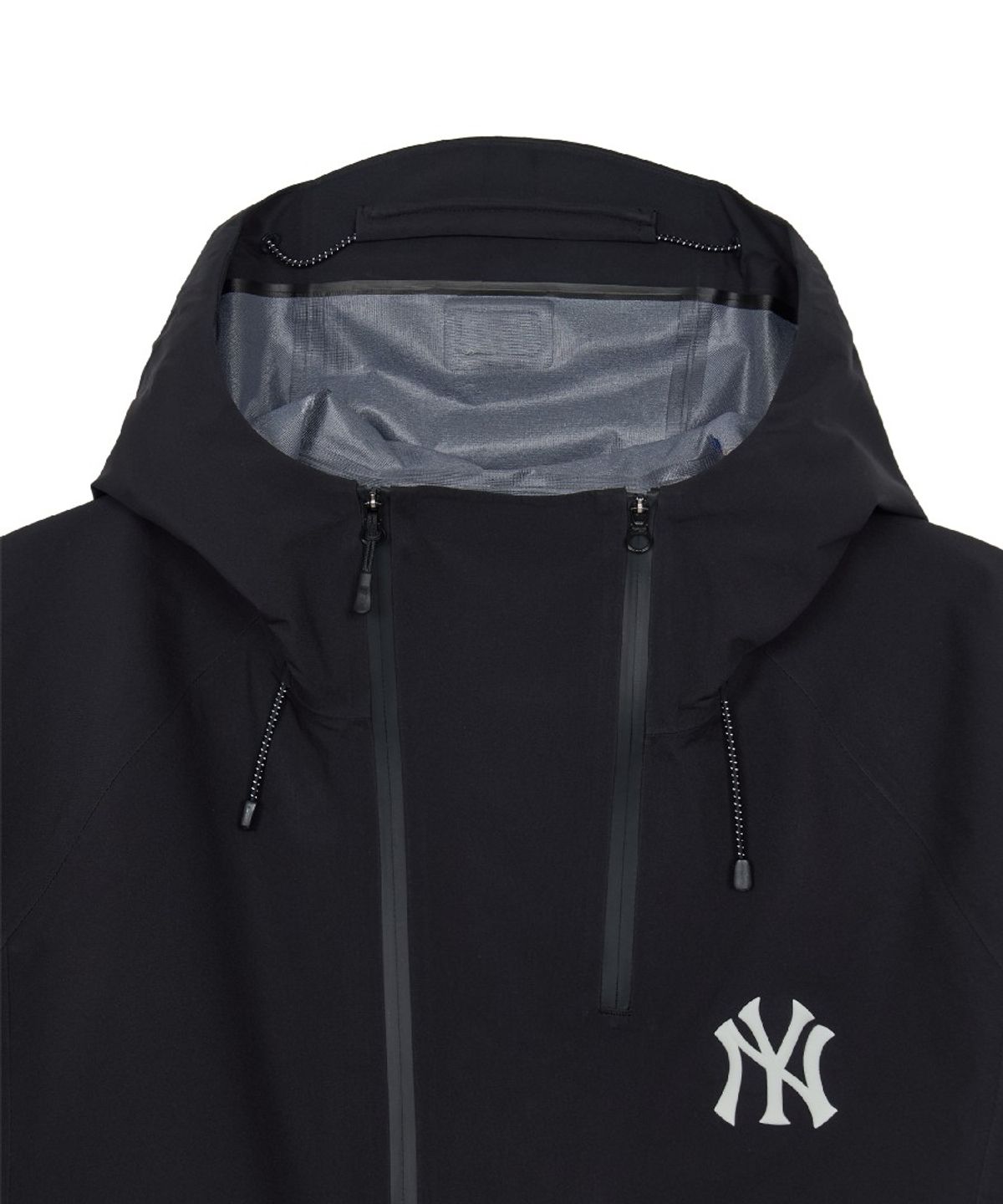 엠엘비(MLB) 고프코어 3L 사선 지퍼 바람막이 NY (Black)