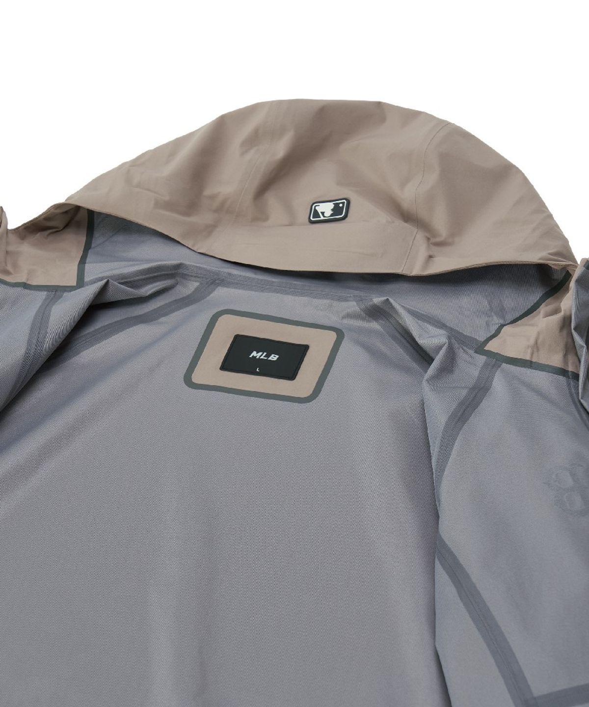 엠엘비(MLB) 고프코어 3L 사선 지퍼 바람막이 BOS (Mg.Beige)