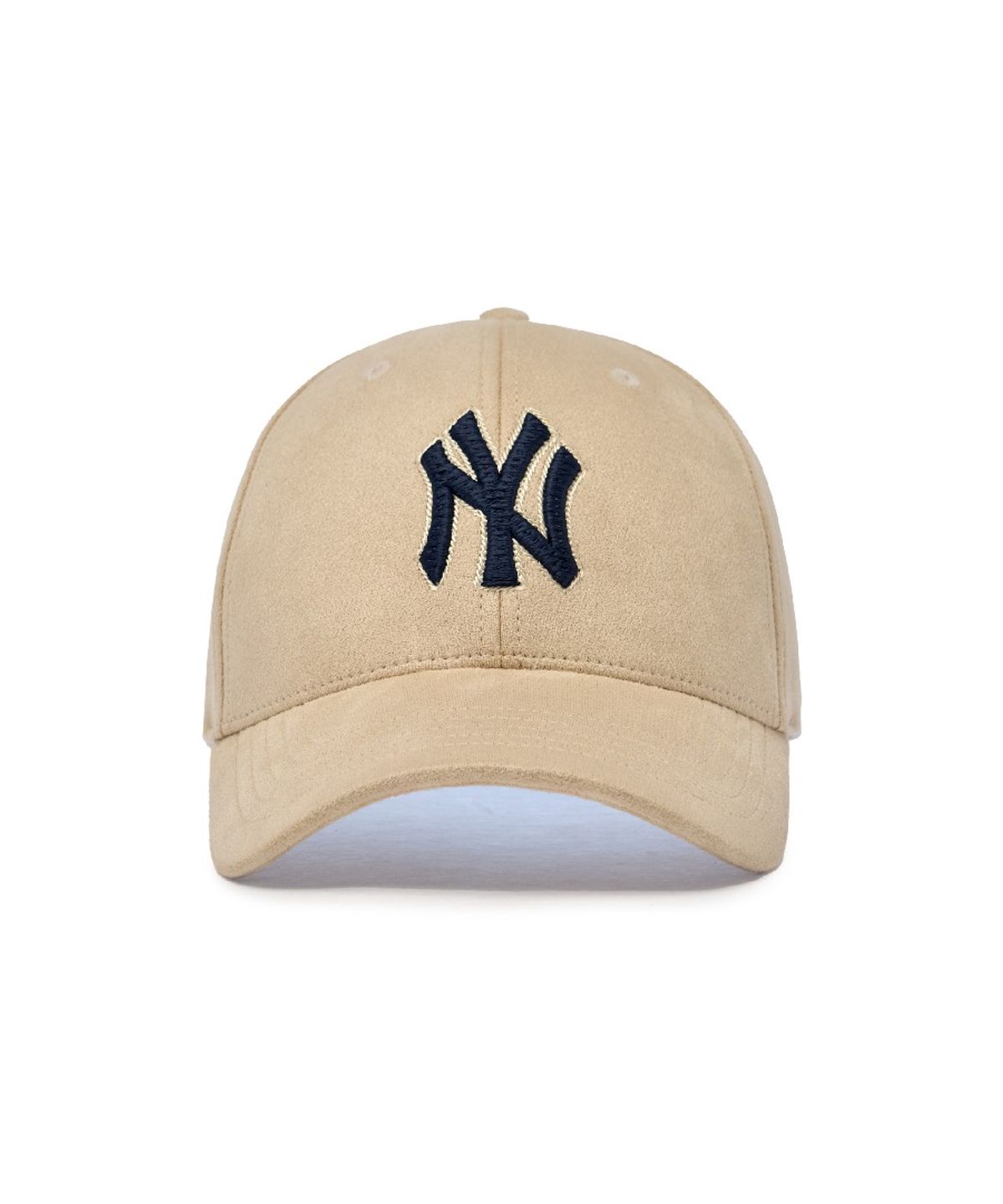 엠엘비(MLB) 베이직 컬러 스웨이드 스트럭쳐 볼캡 NY (Beige)
