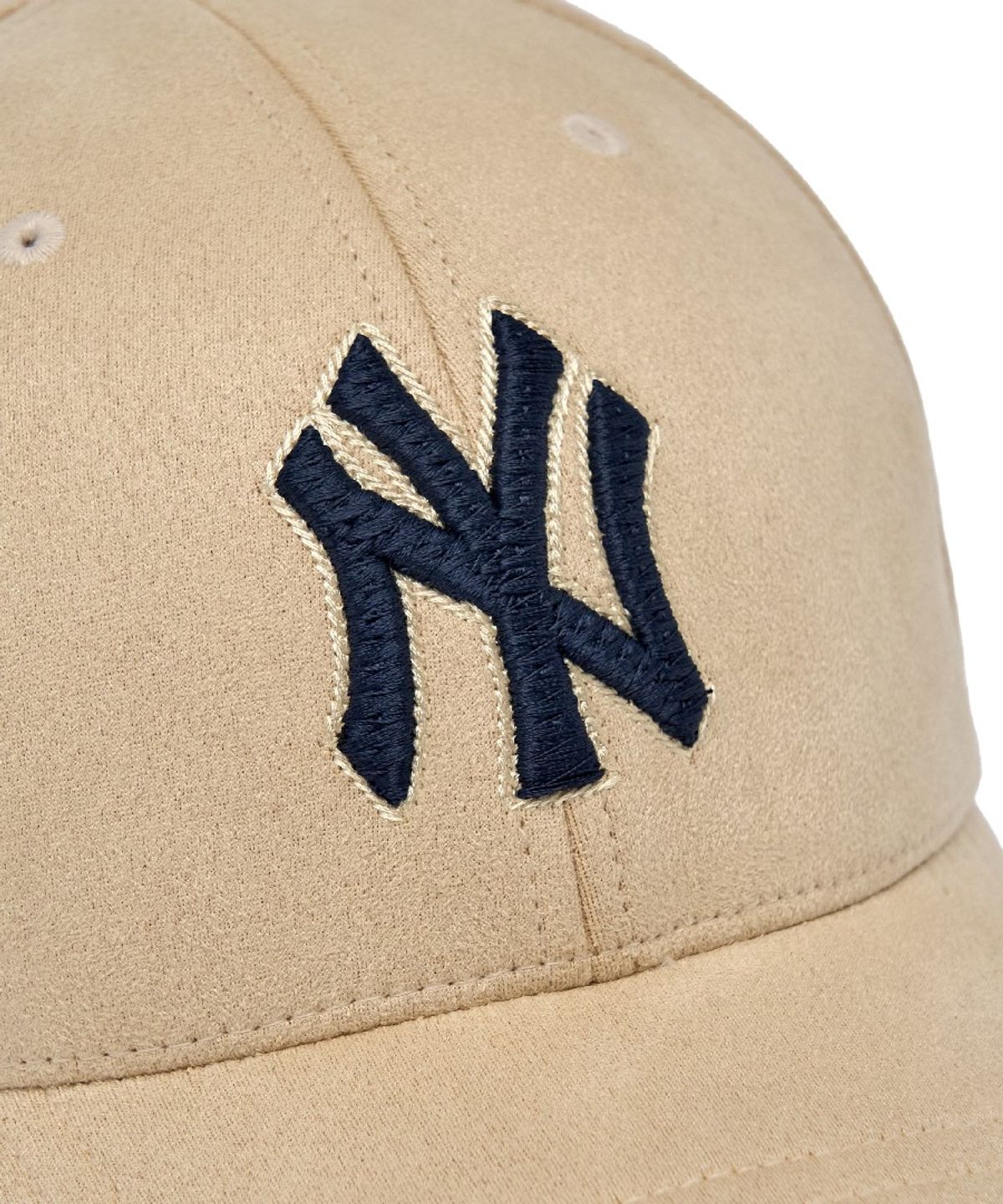 엠엘비(MLB) 베이직 컬러 스웨이드 스트럭쳐 볼캡 NY (Beige)