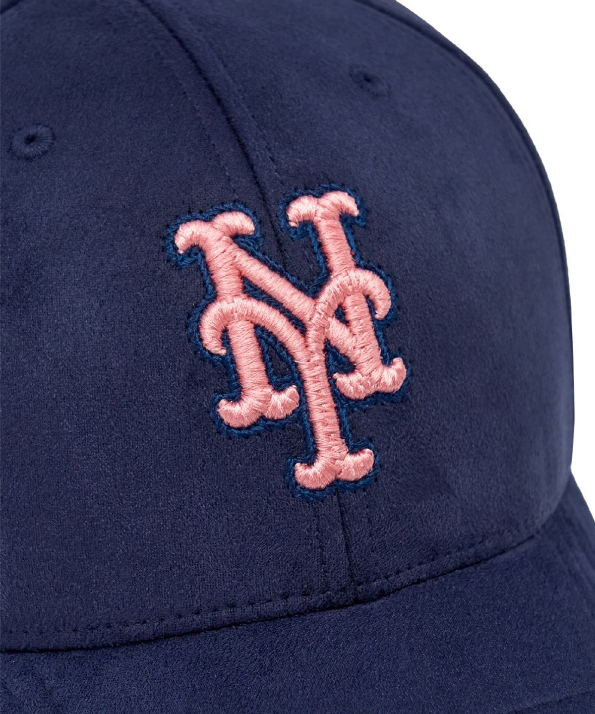 엠엘비(MLB) 베이직 컬러 스웨이드 스트럭쳐 볼캡 NYM (D.Navy)