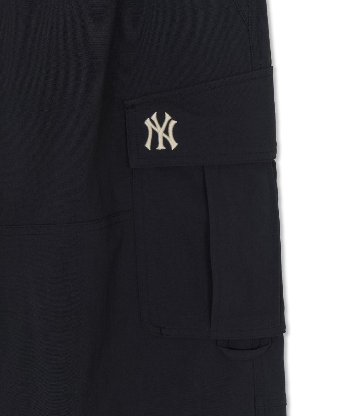 엠엘비(MLB) 코튼터치 사선 카고 와이드 팬츠 NY (Black)