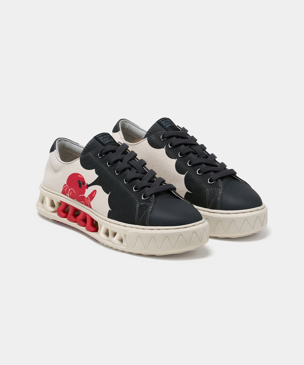 세븐에잇언더(78UNDER) A-2 GRAPHIC LOW TOP_OCTO RED