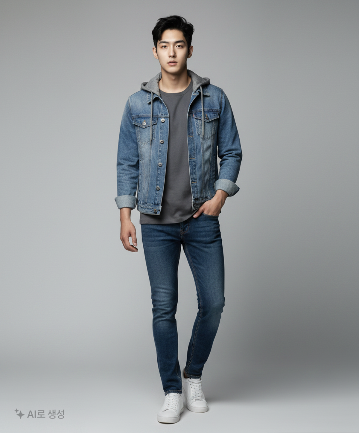 게스(GUESS) 데님/트러커 재킷 M