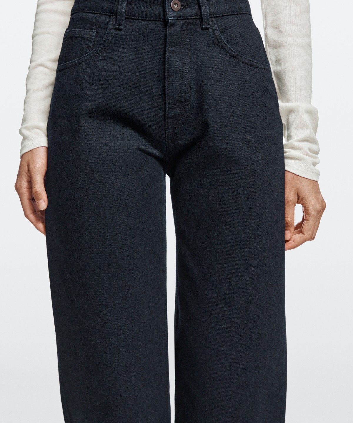 마시모두띠(MASSIMO DUTTI) 하이라이즈 배럴 핏 진