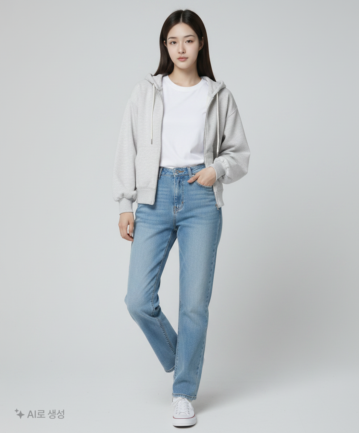 스파오(SPAO) 후드 집업 M