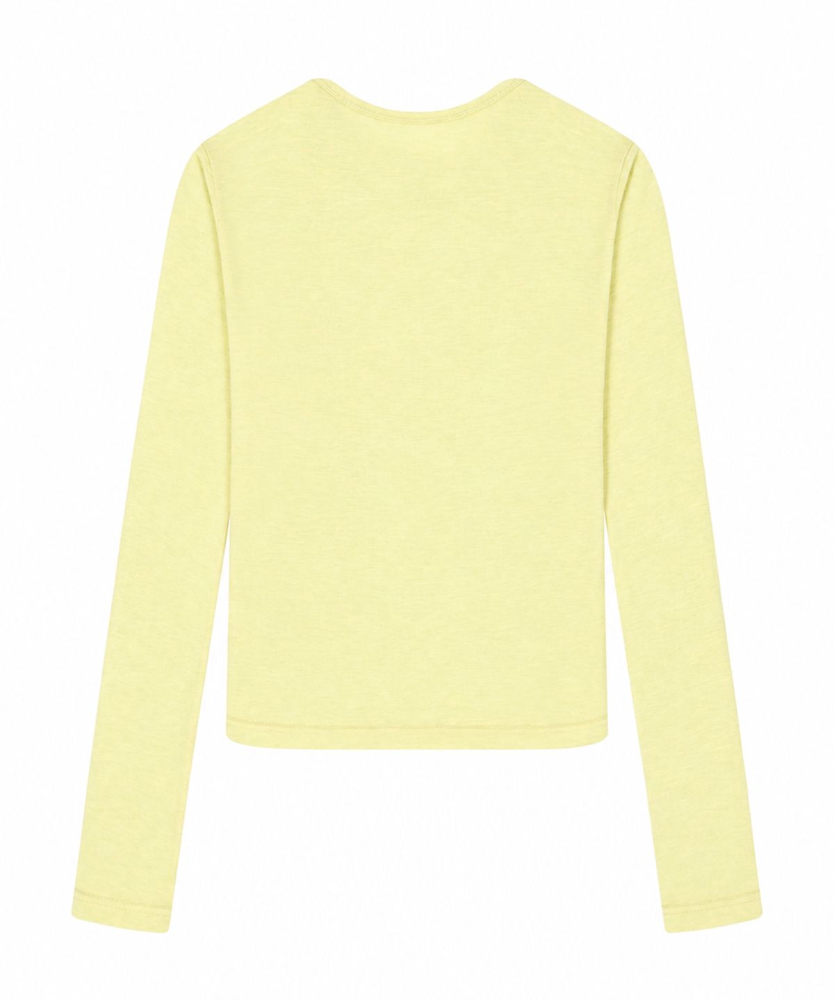 라티젠(LARTIGENT) L23 SLIM TENCEL T-SHIRT(YELLOW)
