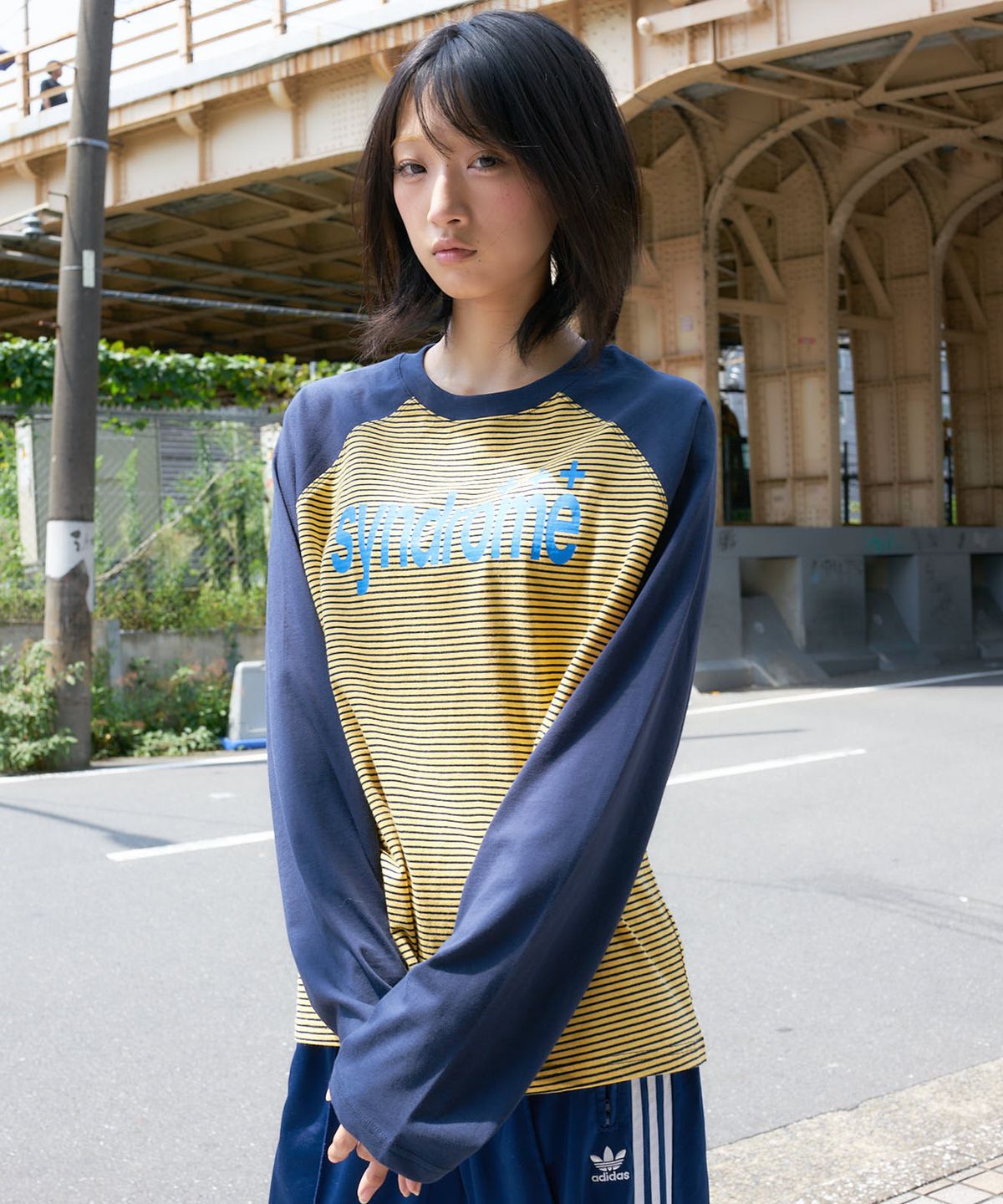 라티젠(LARTIGENT) L27 SYNDROME STRIPE T-SHIRT(YELLOW)