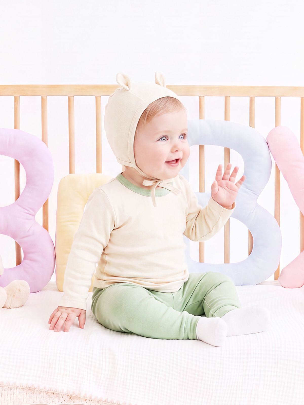 밀크베이비(MILKBABY) 보들 컬러 실내 상하복