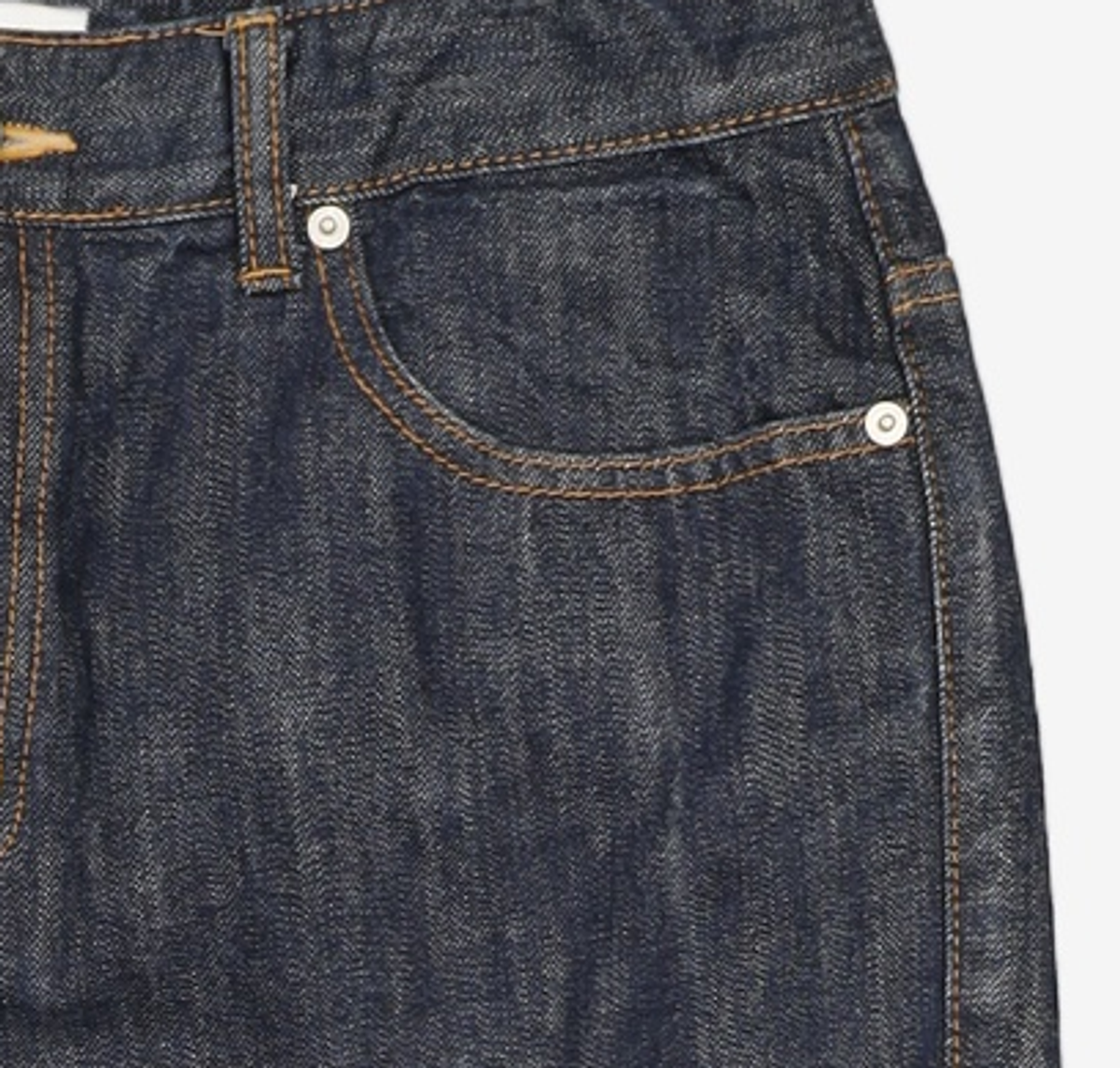 페이탈리즘(FATALISM) #0222 Moderation indigo straight crop fit 48