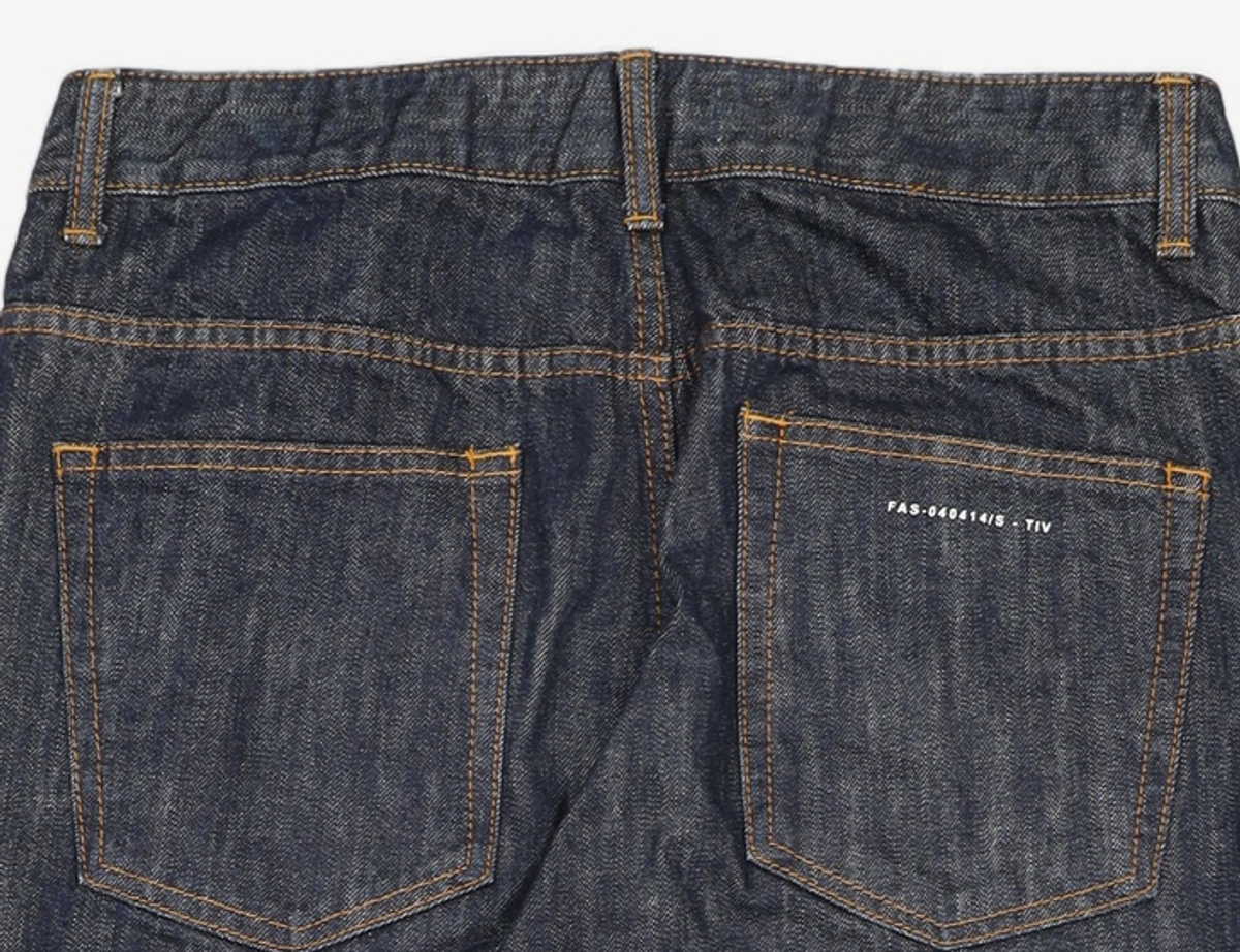 페이탈리즘(FATALISM) #0222 Moderation indigo straight crop fit 48