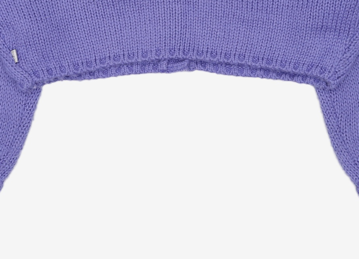 큐리티(CURETTY) C 333 PRINT KNIT CARDIGAN_VIOLET S