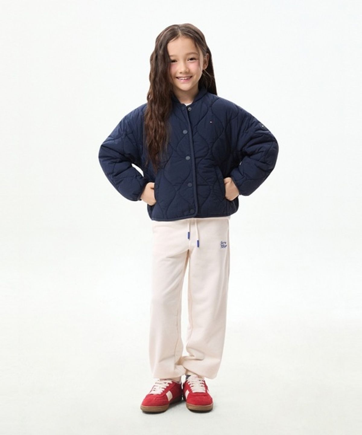 타미힐피거 키즈(TOMMY HILFIGER KIDS) 웨이브 퀼팅 재킷