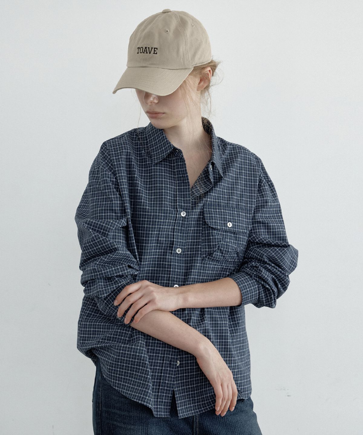 토아베(TOAVE) Rodeo Check Shirt (Blue)