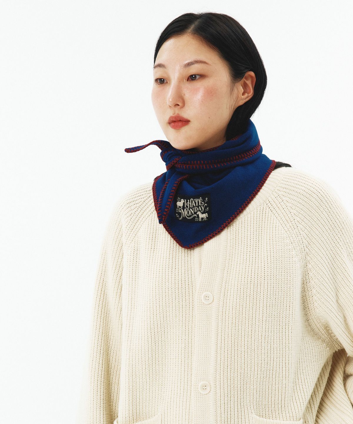 아이헤이트먼데이(I HATE MONDAY) [L26FW06] 올웨덜 스카프 네이비