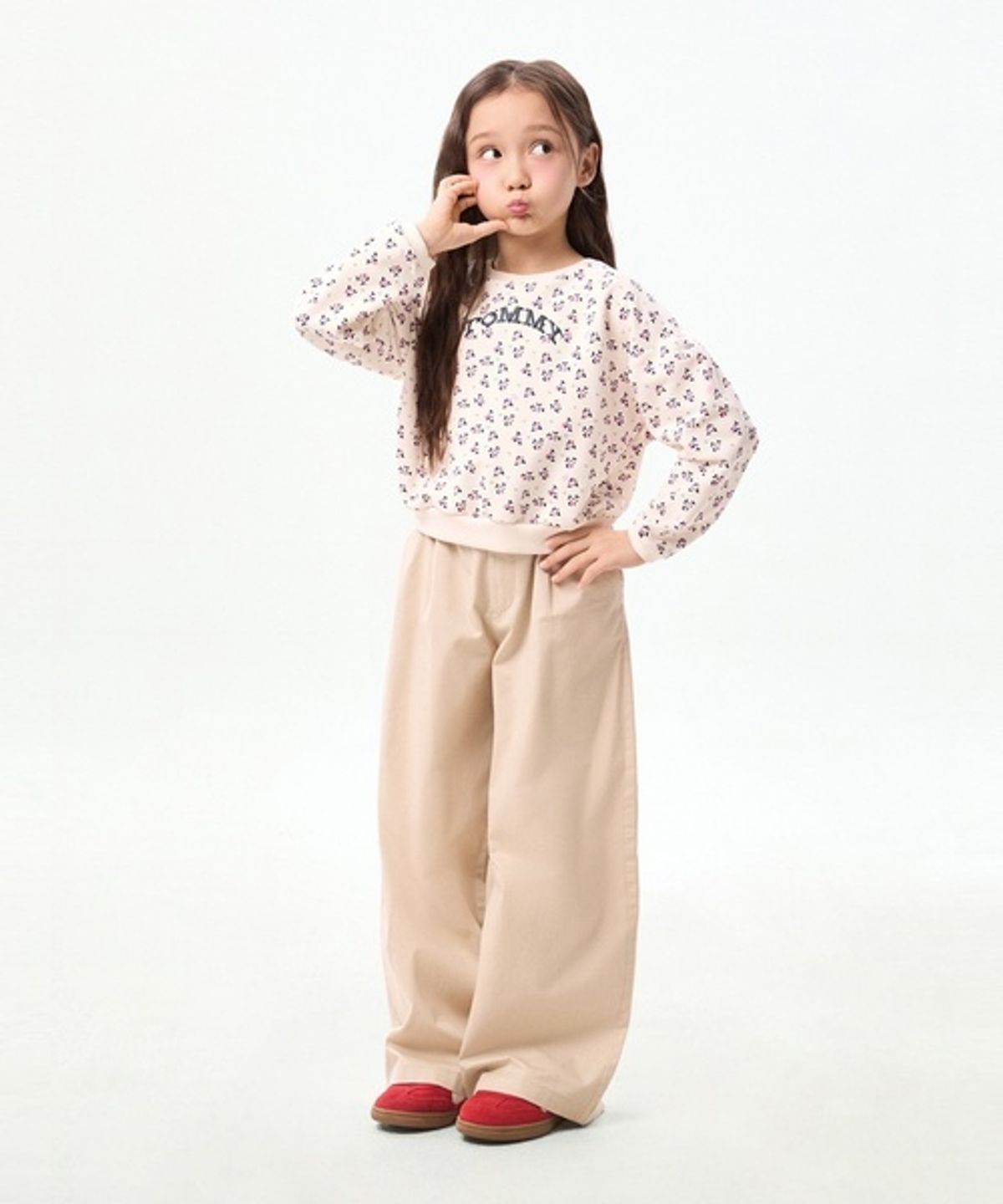 타미힐피거 키즈(TOMMY HILFIGER KIDS) 올오버 그래픽 스웨트셔츠