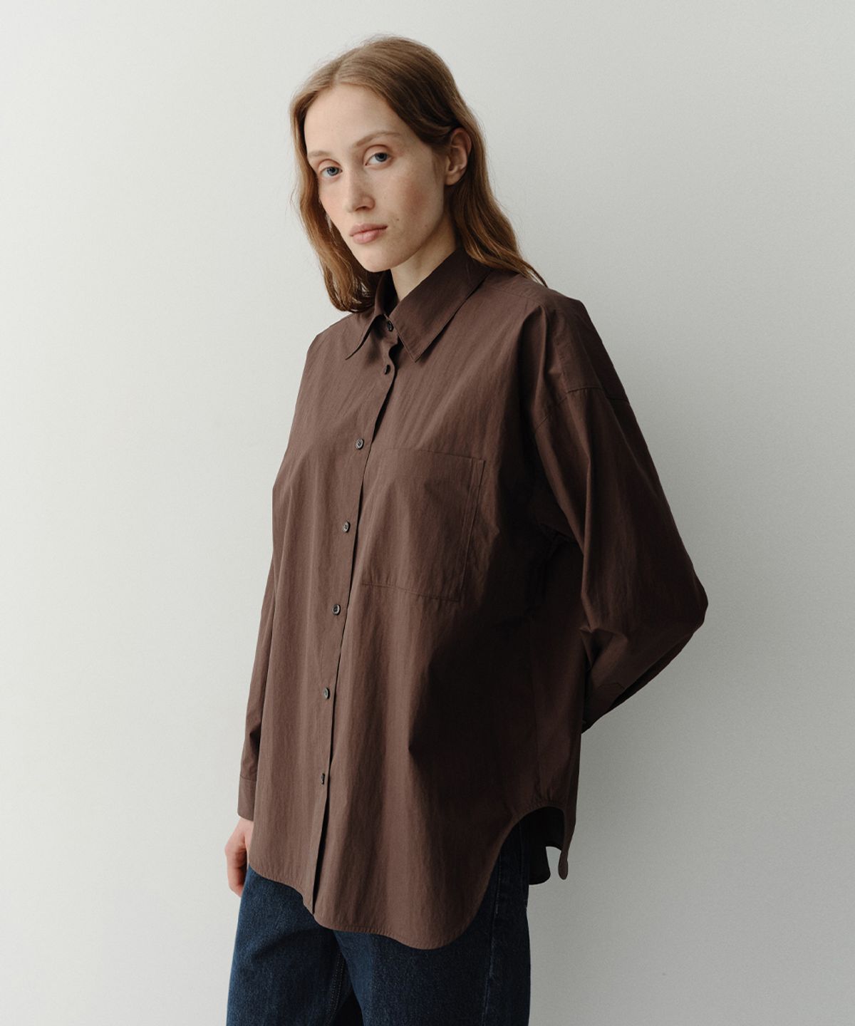 이아(EAAH) BEN SHIRT (BROWN)