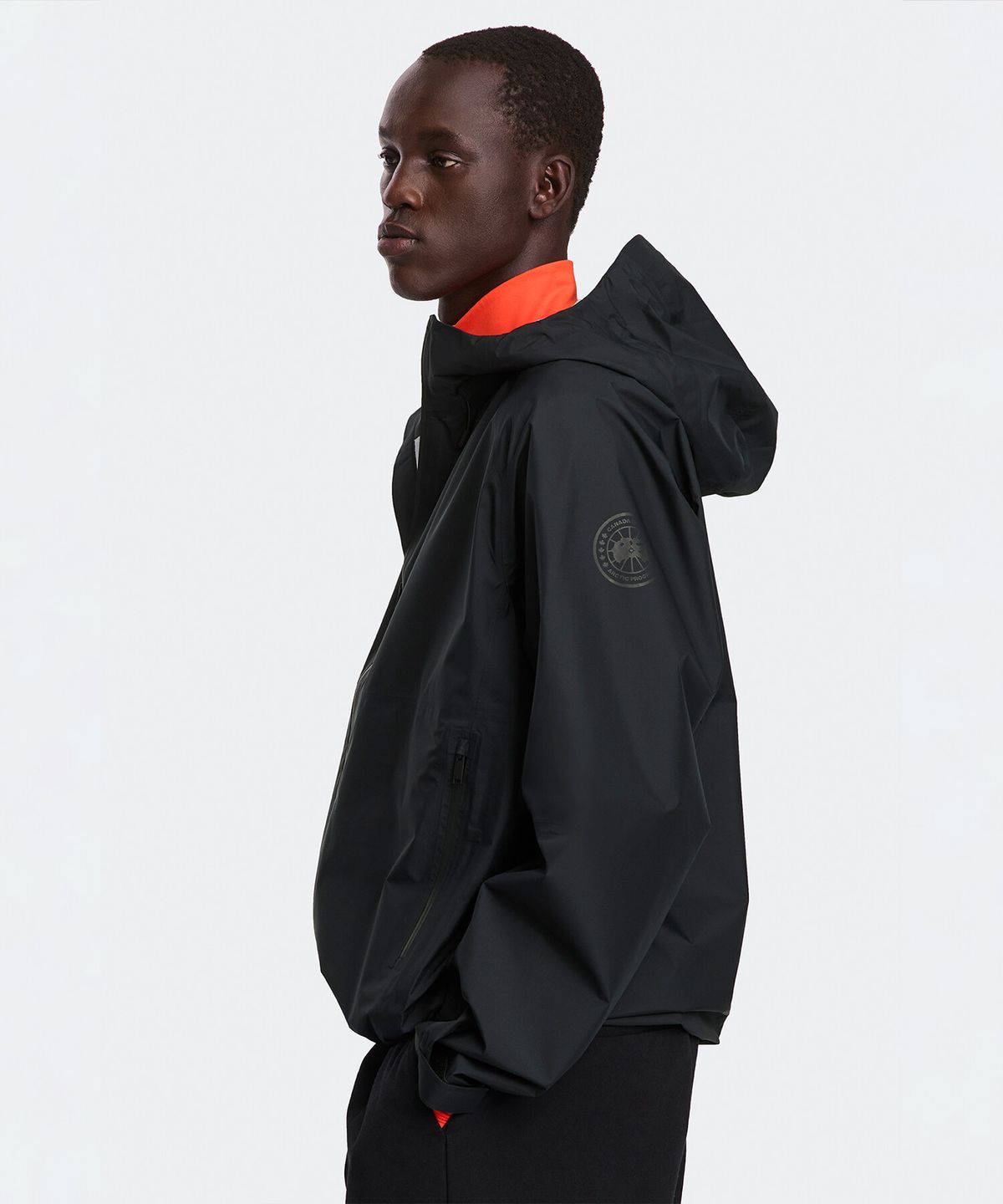 캐나다구스(CANADAGOOSE) 남성 호라이즌 레인 자켓(Black)_Q265AMJT04BKN