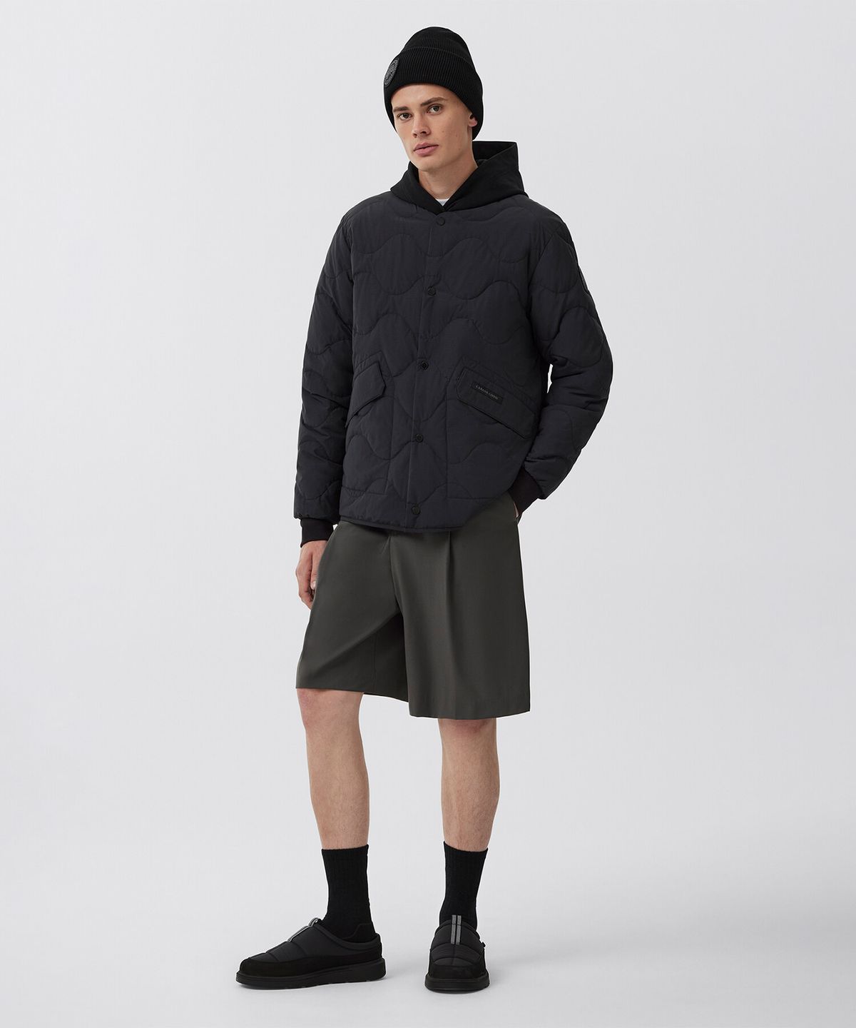 캐나다구스(CANADAGOOSE) 남성 보스웰 리버서블 라이너 재킷(Black)_Q255AMDB07BKN