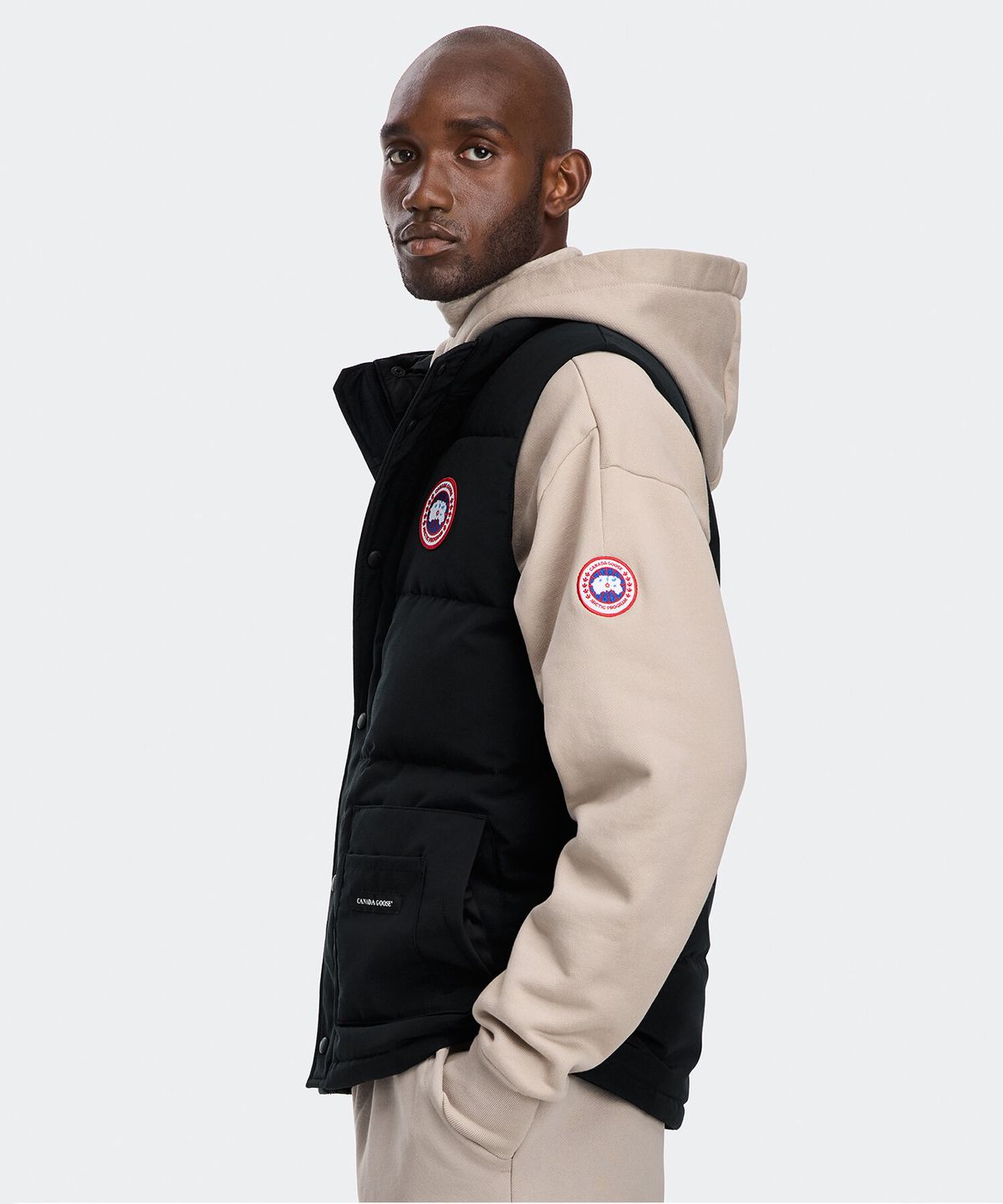캐나다구스(CANADAGOOSE) 남성 프리스타일 크루 베스트(Black)_Q256AMVC01BKN