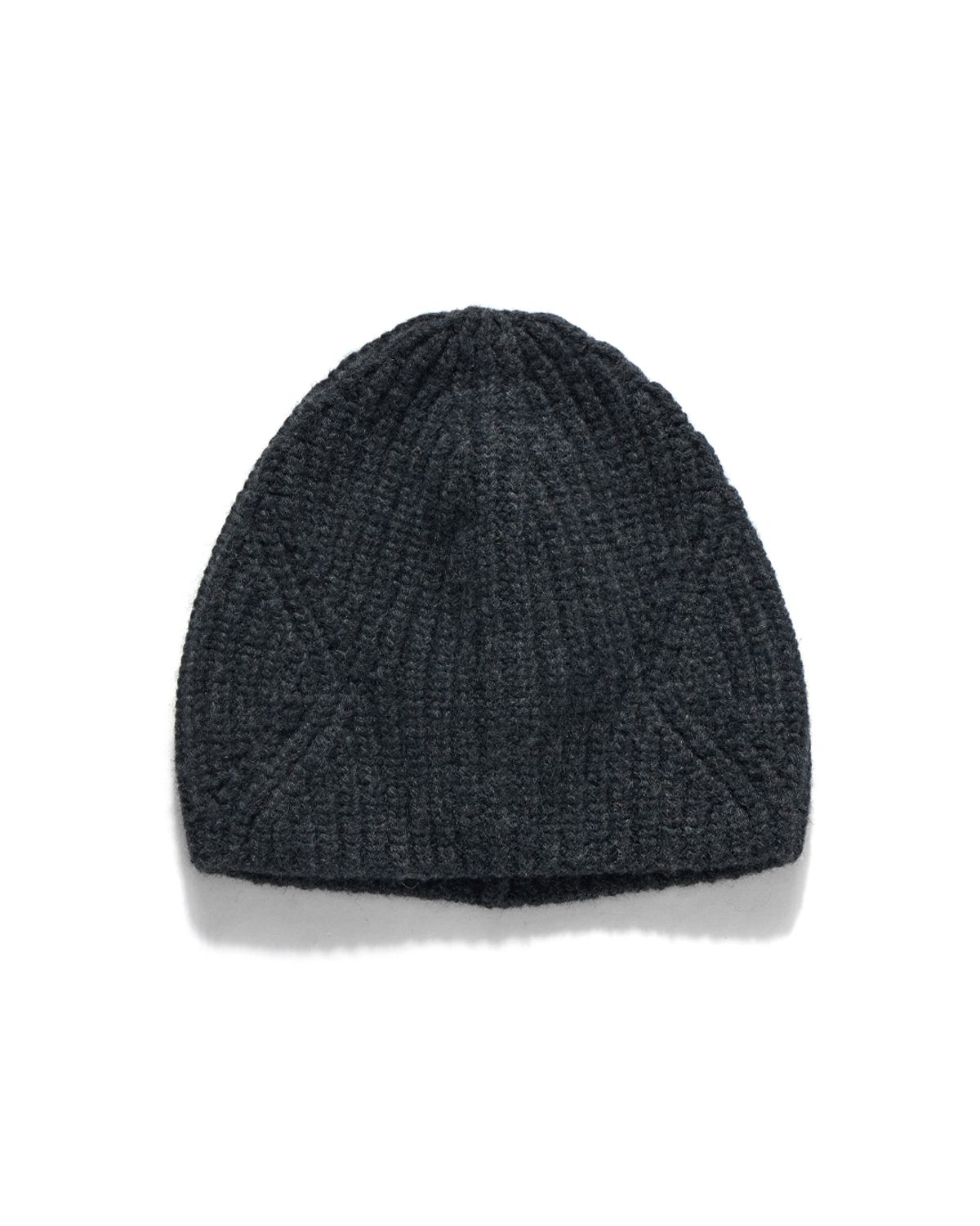 언어펙티드 에센셜(UNAFFECTED ESSENTIAL) KNIT BEANIE / CHARCOAL MELANGE