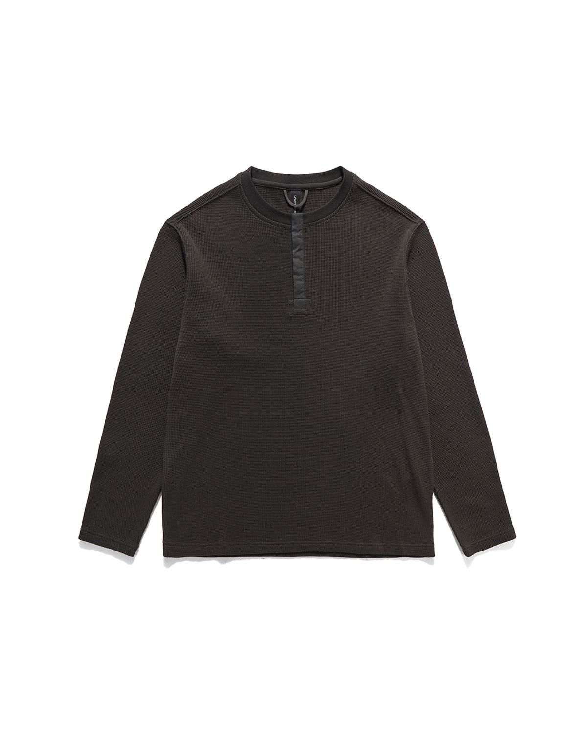 언어펙티드 에센셜(UNAFFECTED ESSENTIAL) HENLEY NECK LONG SLEEVES / CHARCOAL