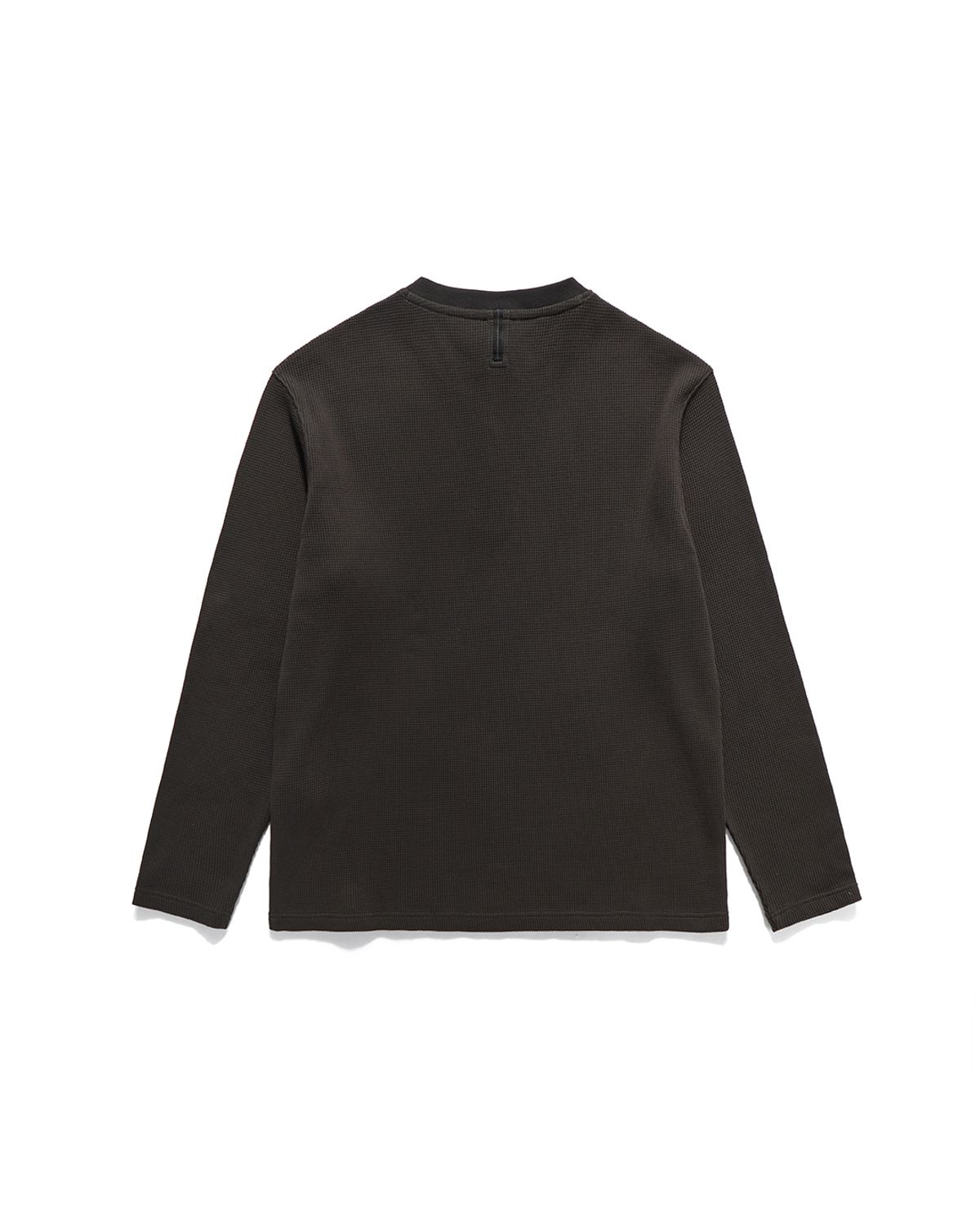 언어펙티드 에센셜(UNAFFECTED ESSENTIAL) HENLEY NECK LONG SLEEVES / CHARCOAL