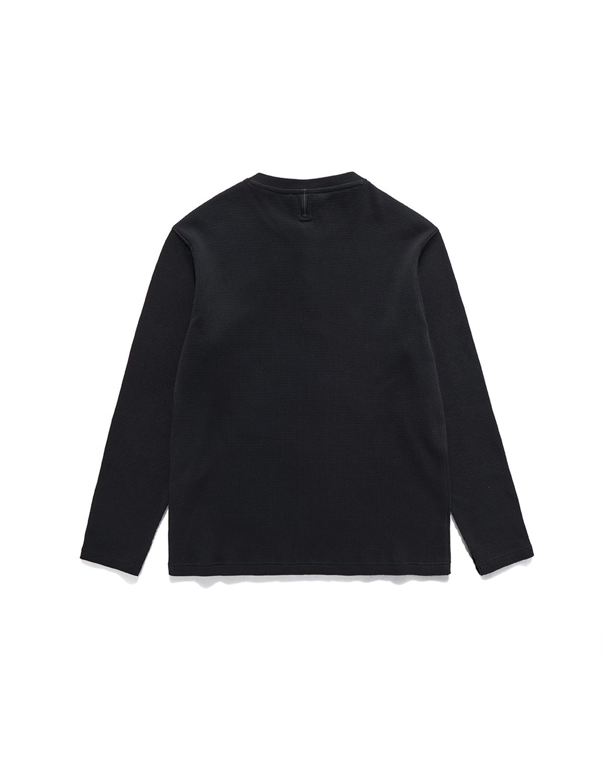 언어펙티드 에센셜(UNAFFECTED ESSENTIAL) HENLEY NECK LONG SLEEVES / BLACK