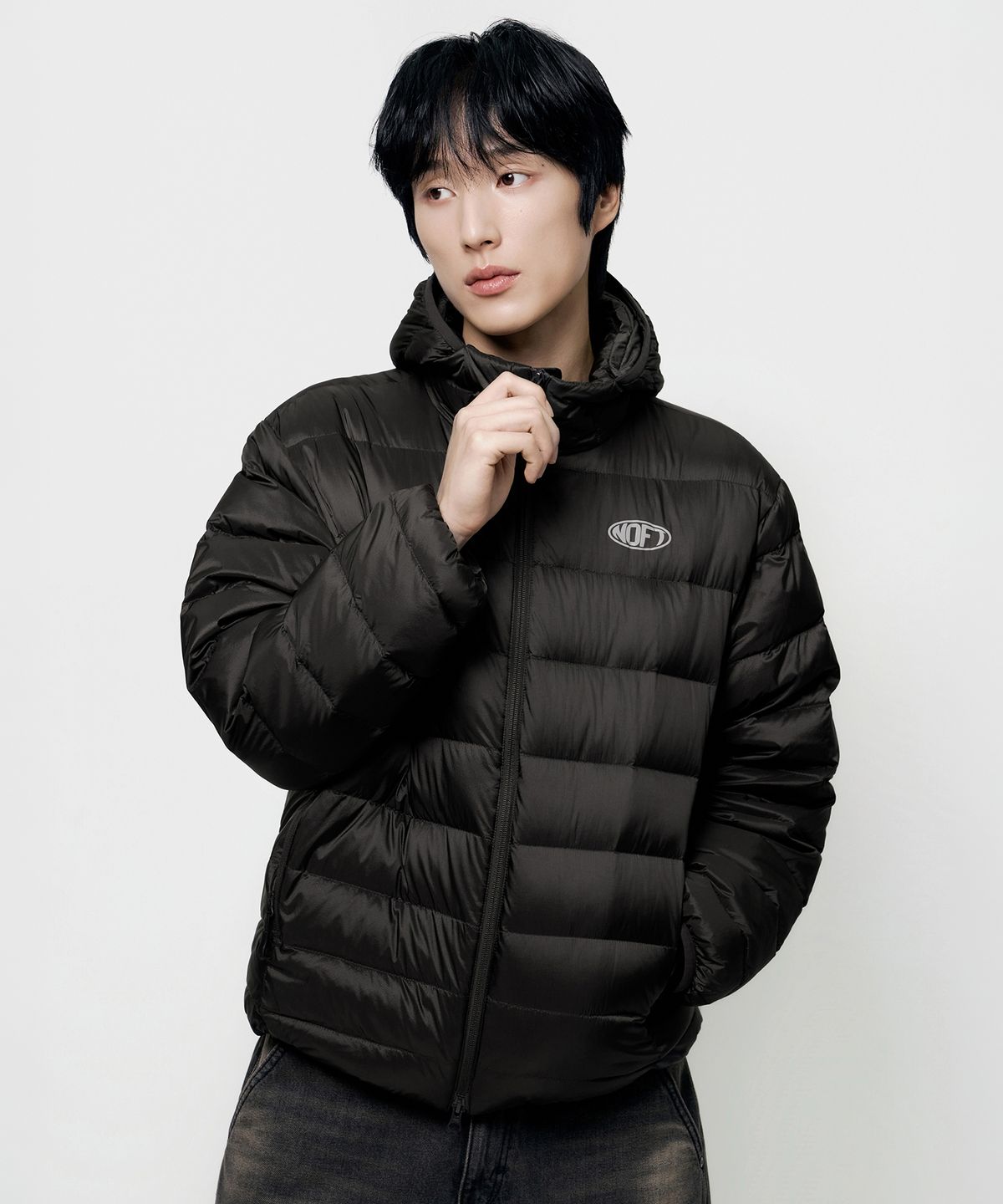 낫온리포투데이(NOT ONLY FOR TODAY) 커뮤터 후디드 다운 점퍼 [다크 브라운]