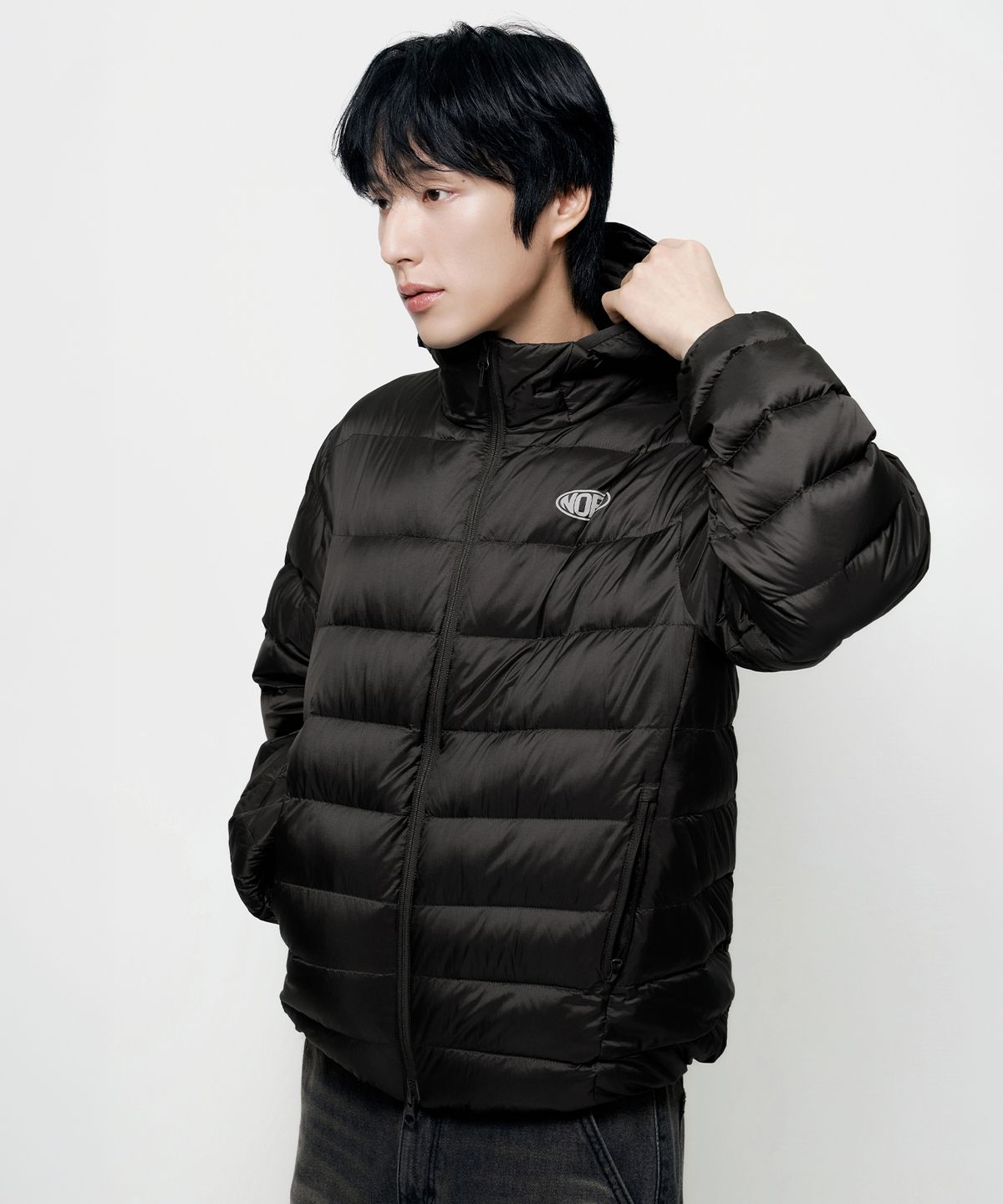 낫온리포투데이(NOT ONLY FOR TODAY) 커뮤터 후디드 다운 점퍼 [다크 브라운]