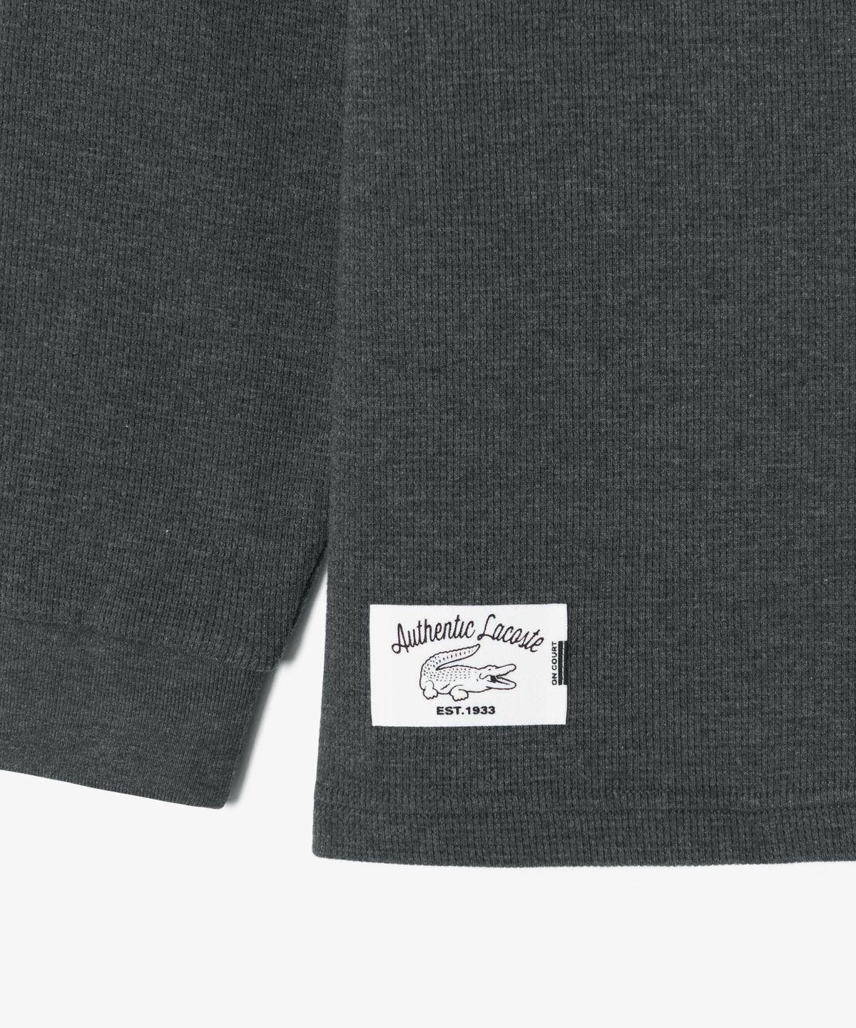 라코스테(LACOSTE) 남성 와플 헨리넥 긴팔 티셔츠 TH093E-56N UWC