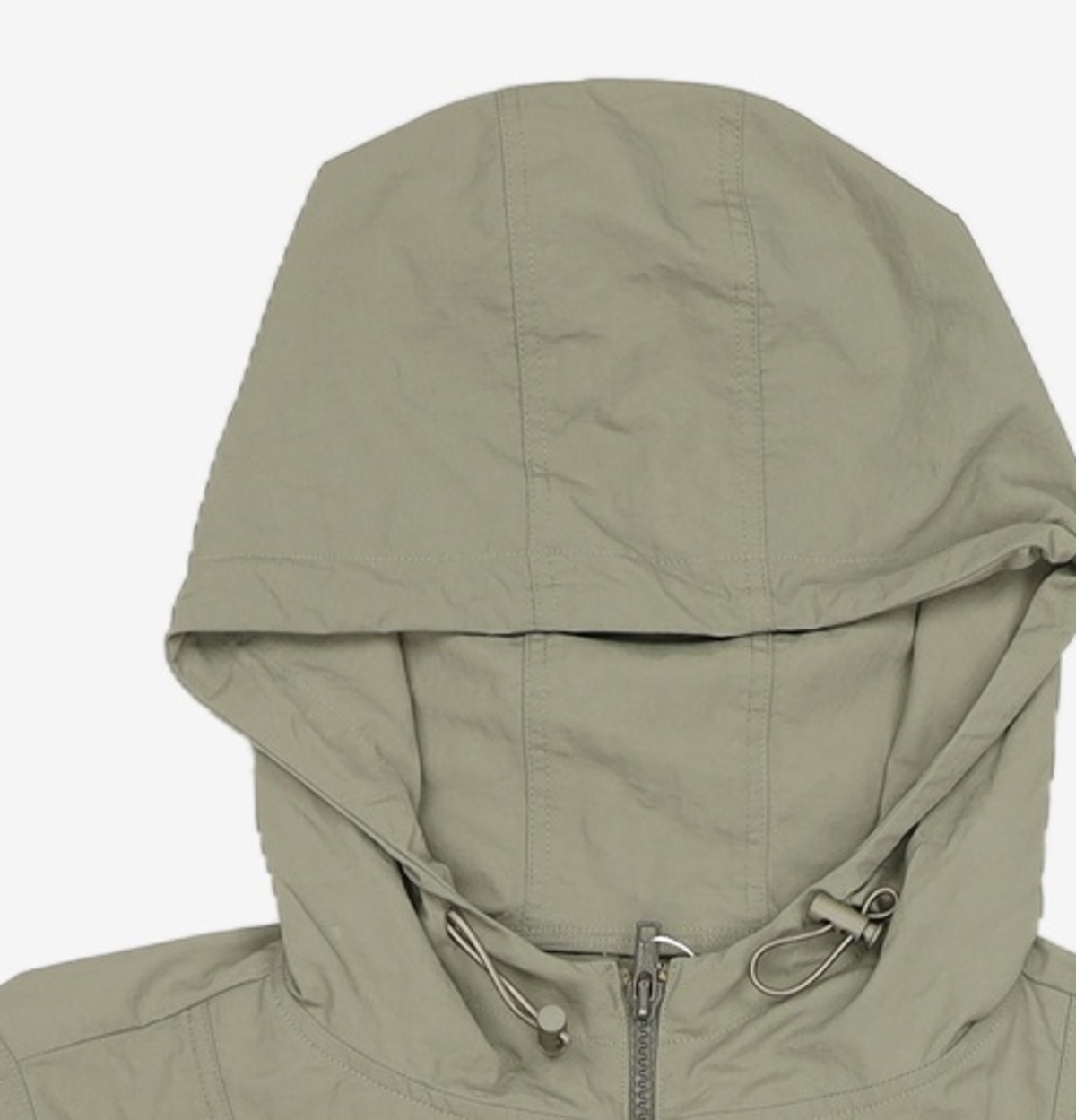 큐리티(CURETTY) C NYLON CROP HOOD JUMPER_KHAKI S