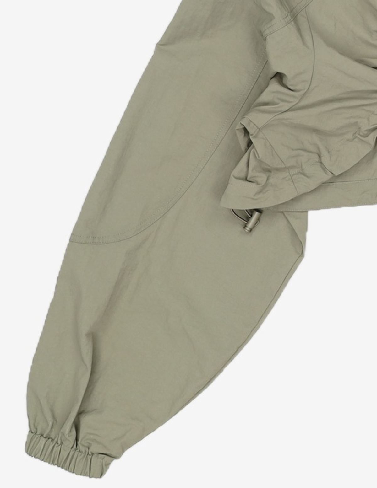 큐리티(CURETTY) C NYLON CROP HOOD JUMPER_KHAKI S