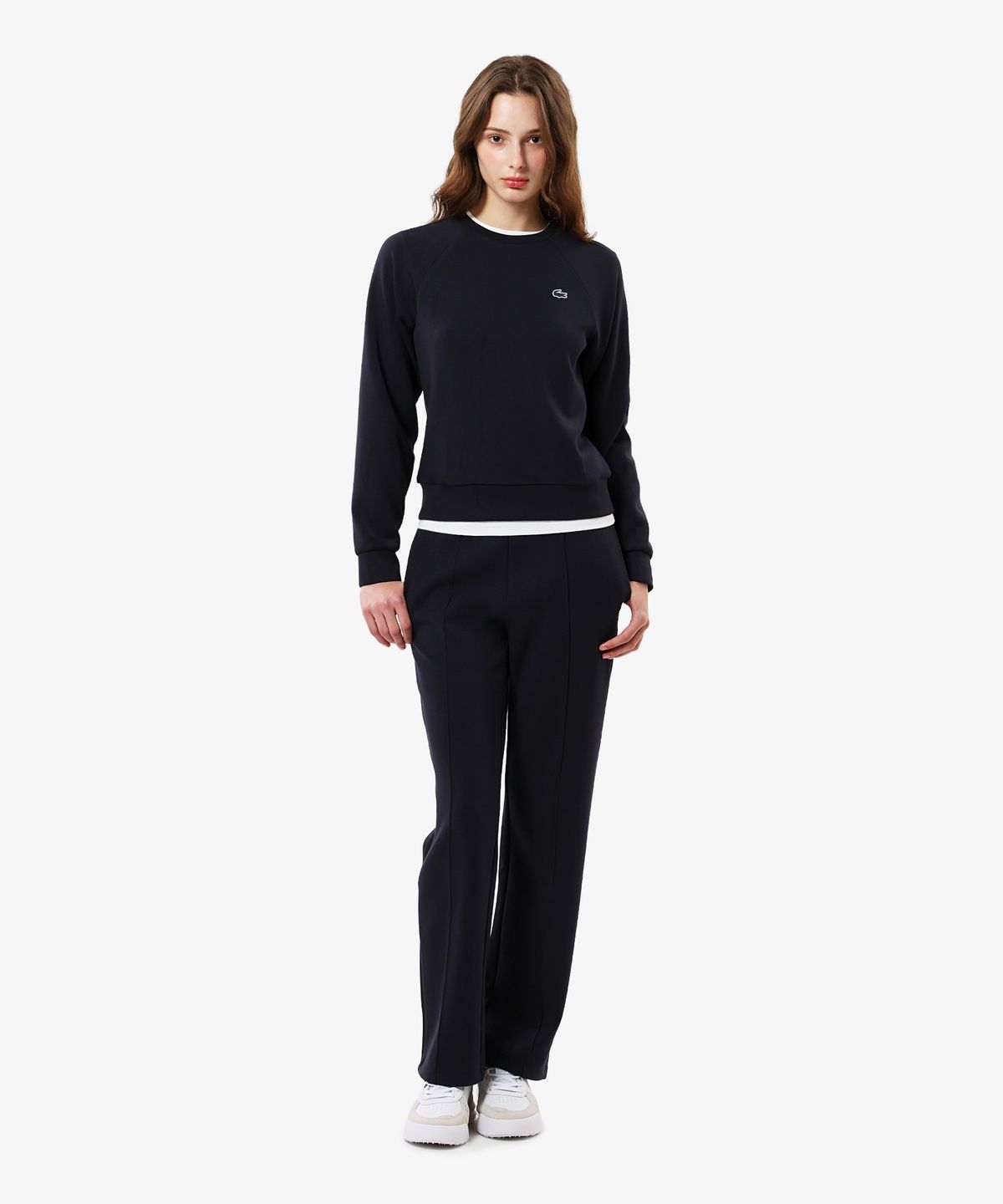 라코스테(LACOSTE) 여성 소프트저지 크루넥 스웻셔츠 SF953E-56N HDE