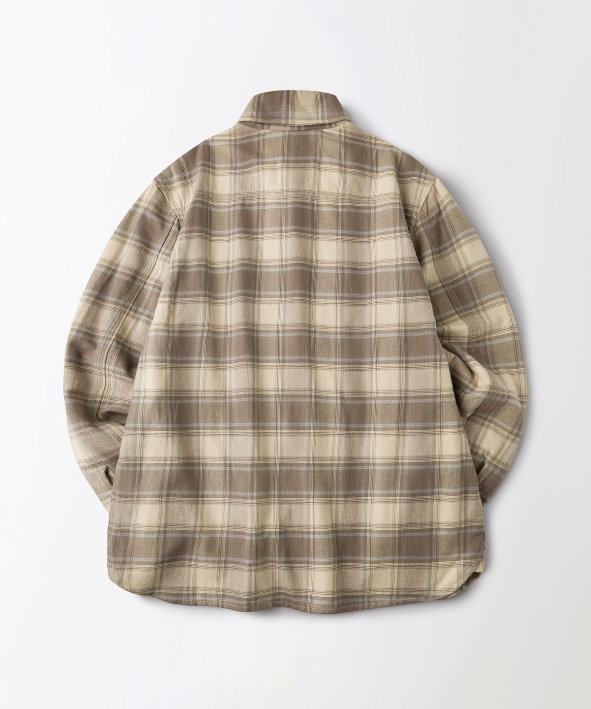 아웃스탠딩(OUTSTANDING) VINTAGE CHECK WORK SHIRT_BEIGE CHECK