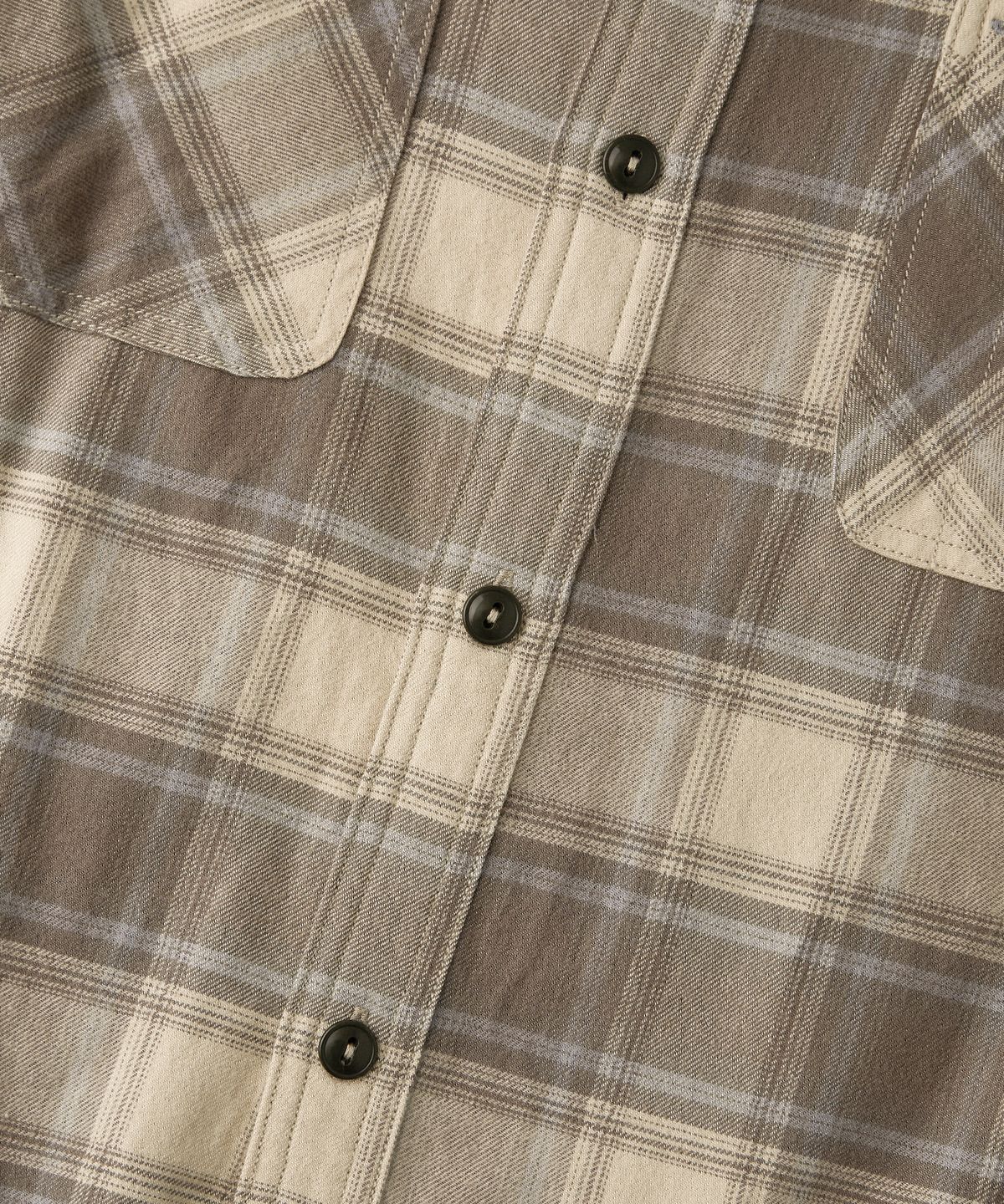 아웃스탠딩(OUTSTANDING) VINTAGE CHECK WORK SHIRT_BEIGE CHECK