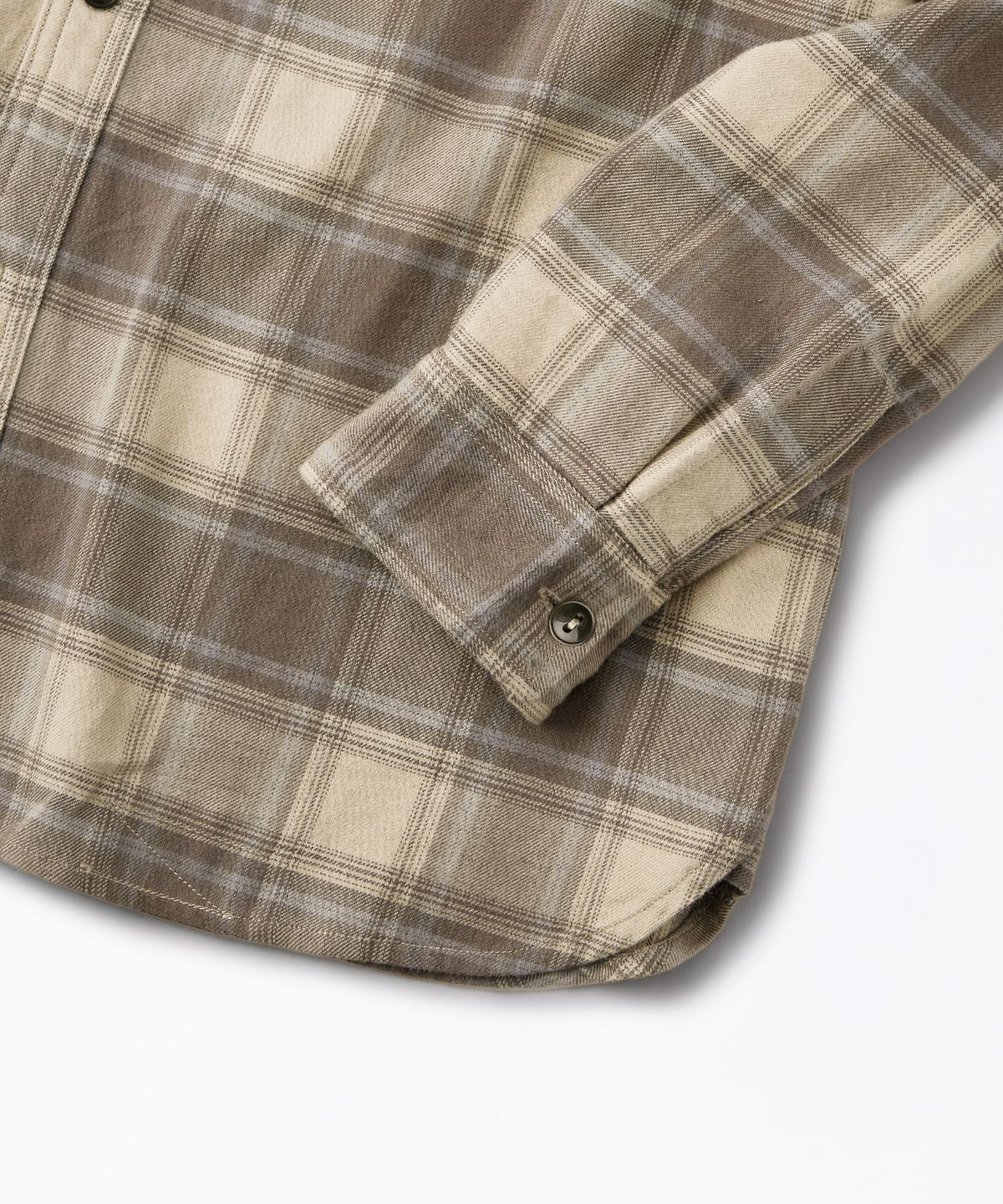 아웃스탠딩(OUTSTANDING) VINTAGE CHECK WORK SHIRT_BEIGE CHECK