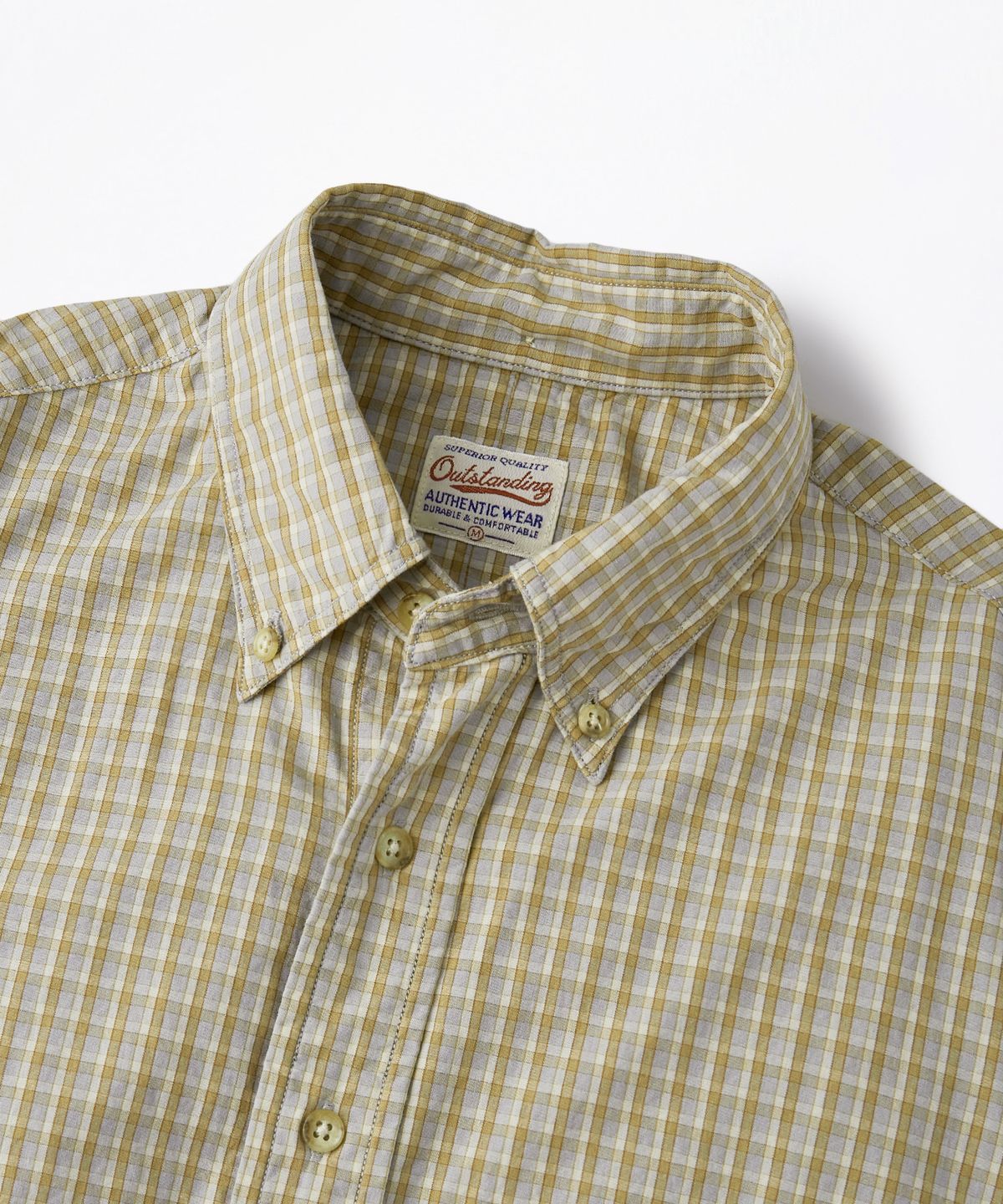 아웃스탠딩(OUTSTANDING) VINTAGE CHECK BD SHIRT_BEIGE CHECK