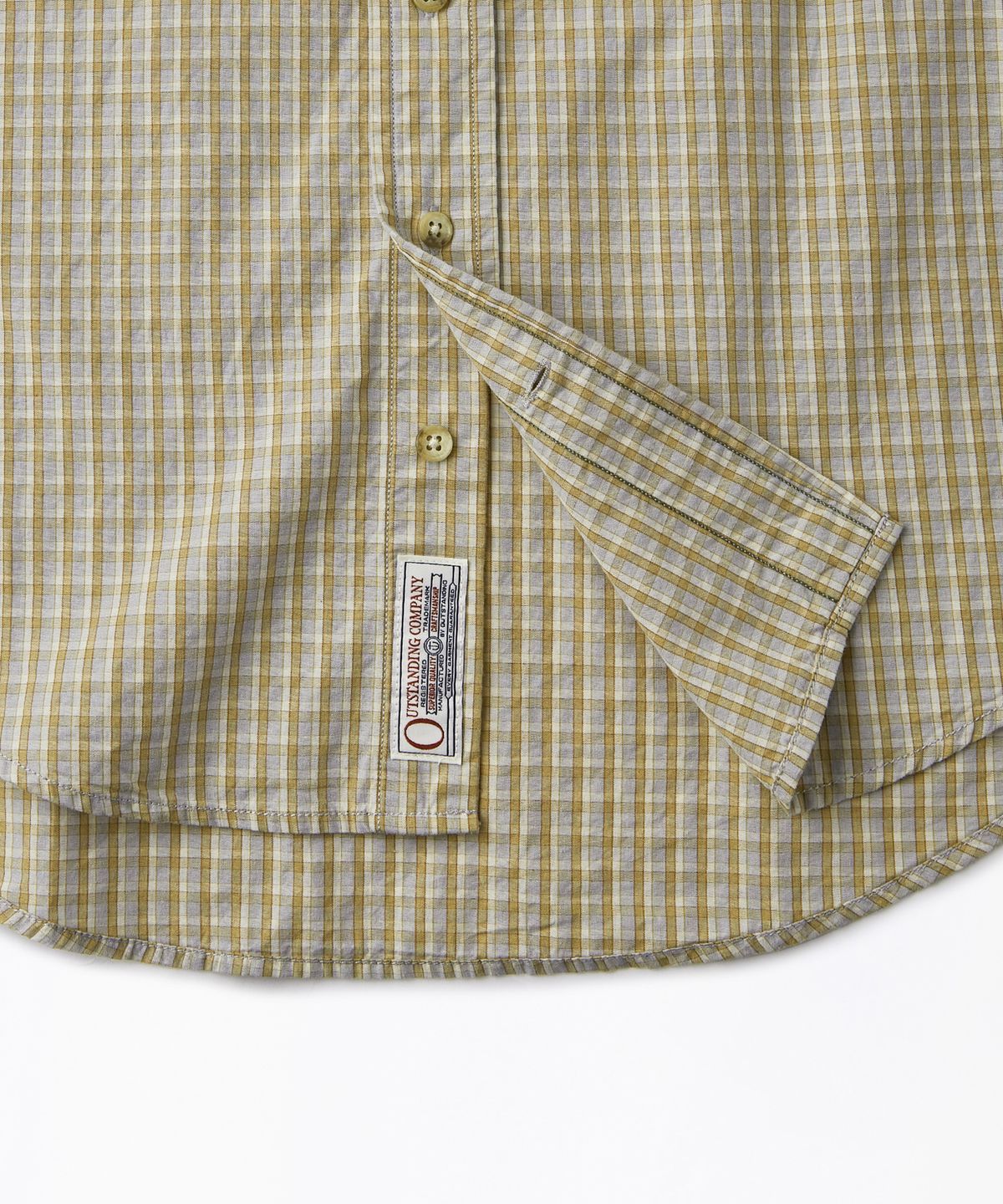 아웃스탠딩(OUTSTANDING) VINTAGE CHECK BD SHIRT_BEIGE CHECK